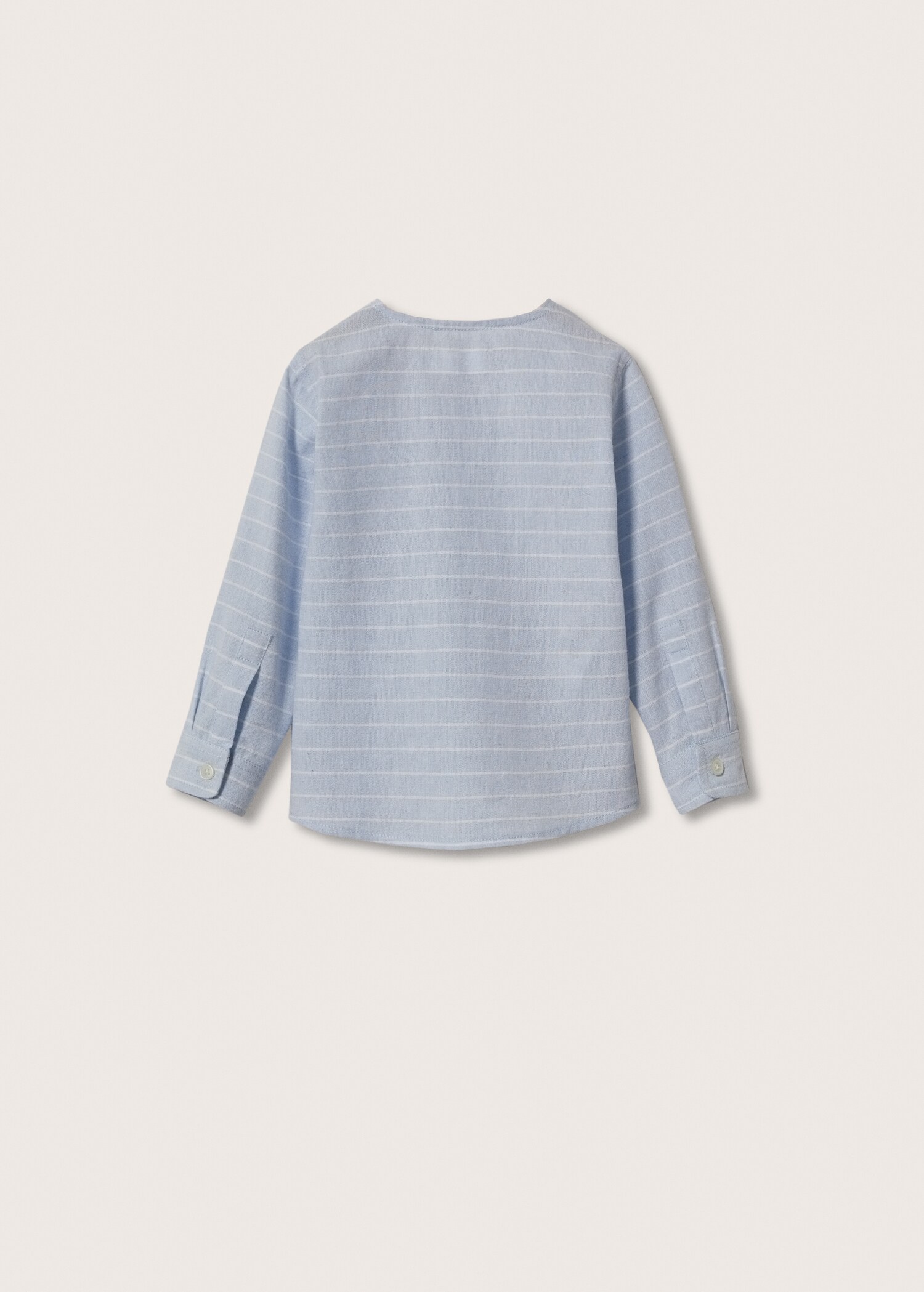 Striped cotton linen shirt - Reverse of the article