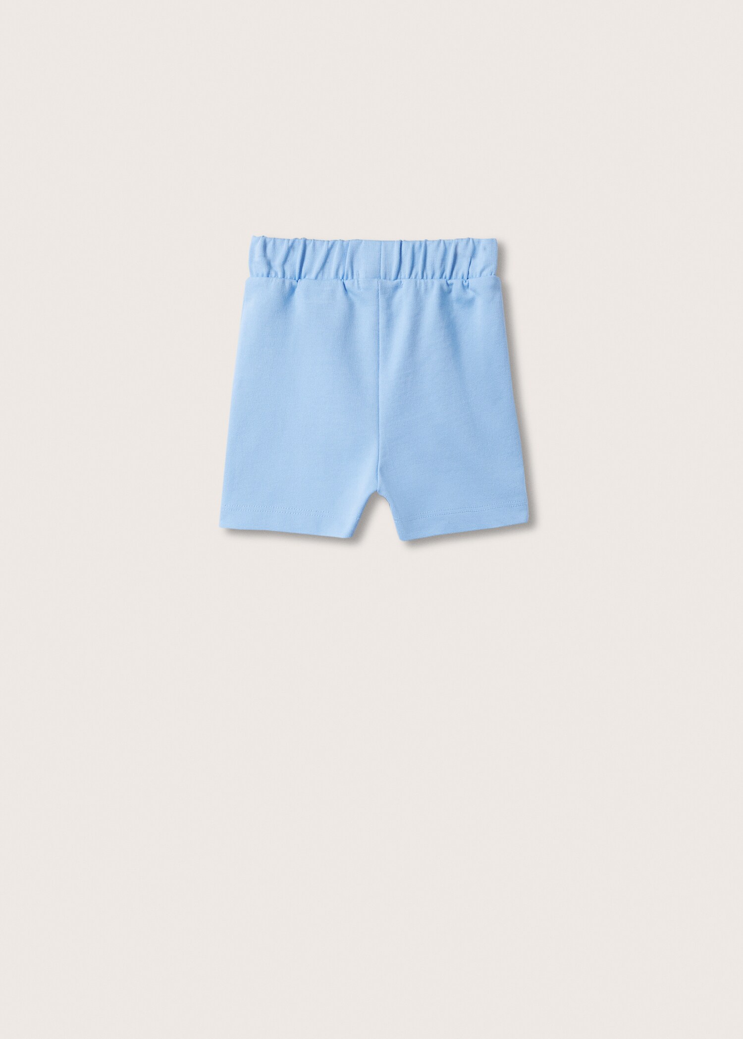 Cotton drawstring waist shorts - Reverse of the article