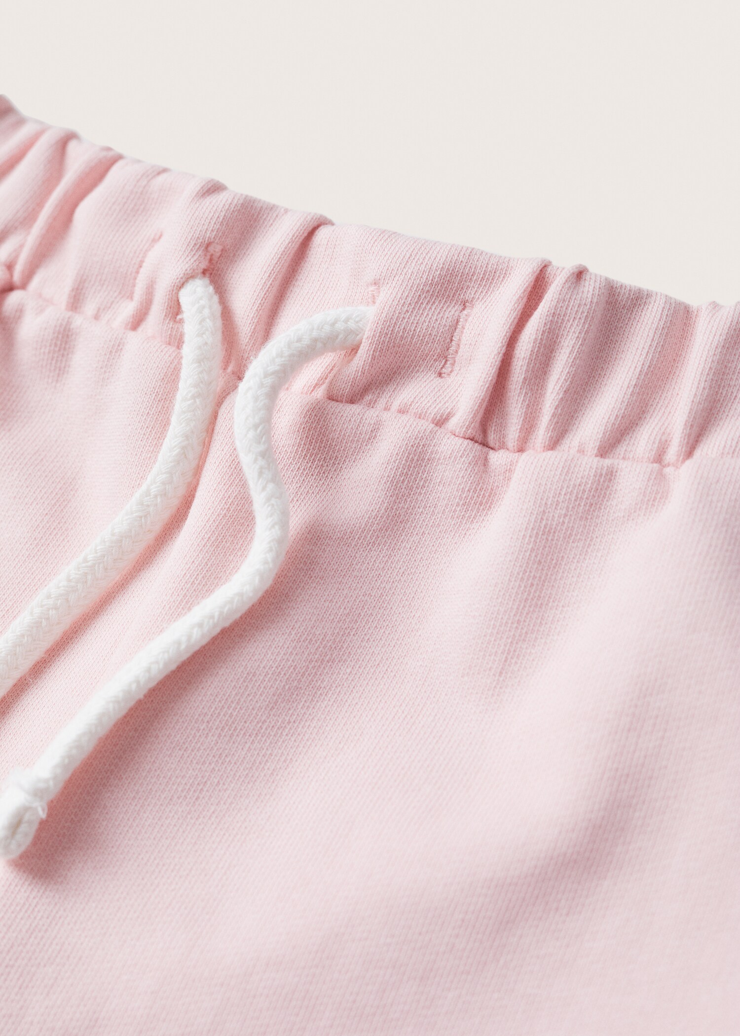Cotton drawstring waist shorts - Details of the article 8