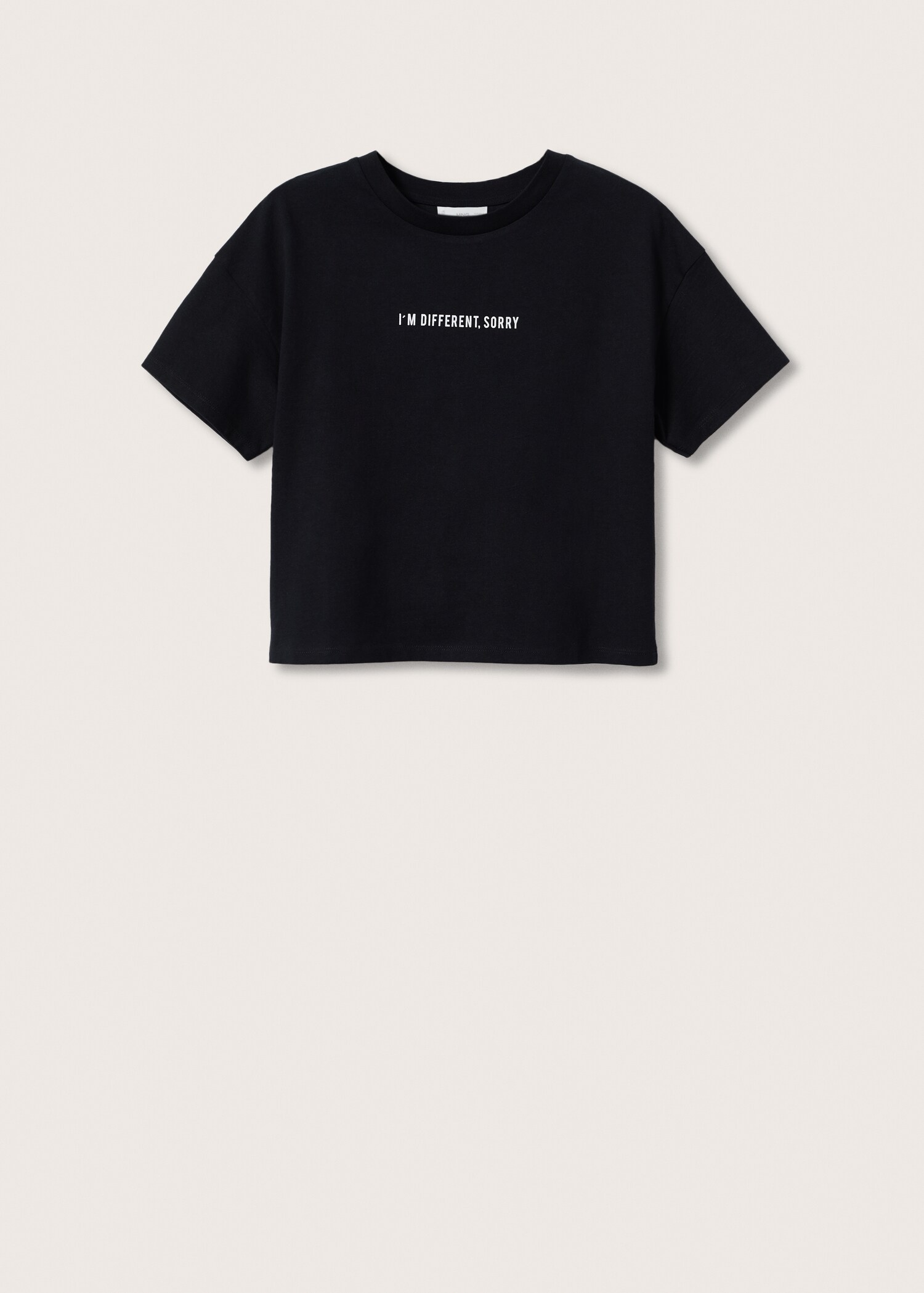 Message cotton T-shirt - Article without model