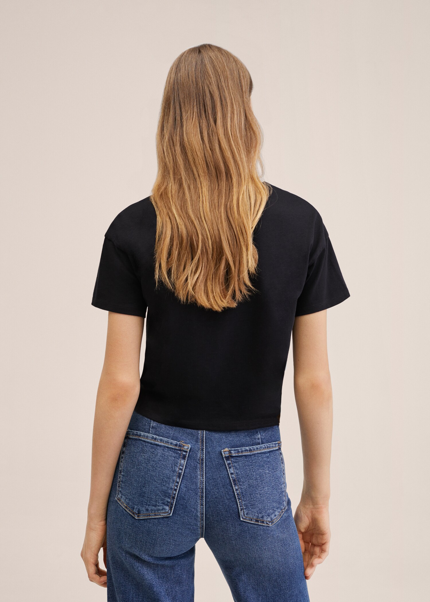 Message cotton T-shirt - Reverse of the article