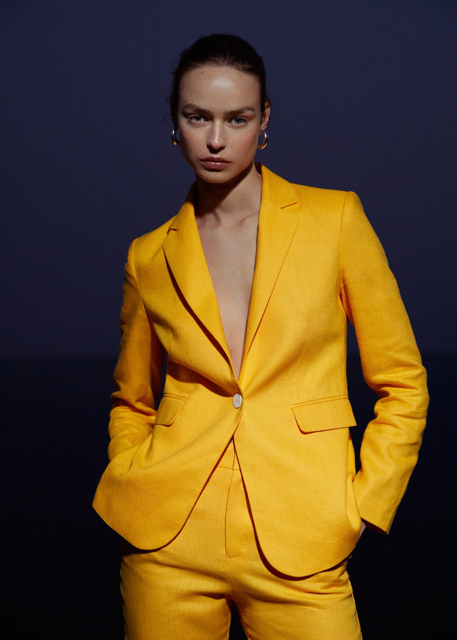 Blazer suit 100% linen - Details of the article 6