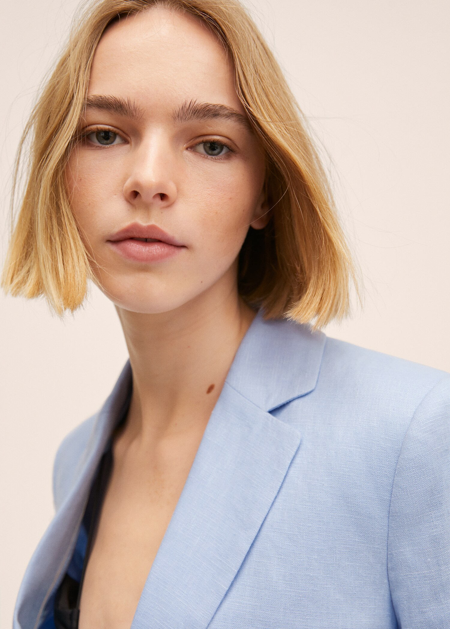 Blazer suit 100% linen - Details of the article 1