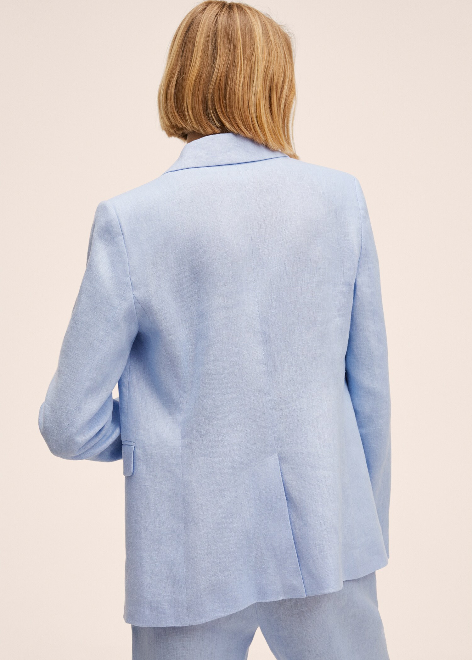 Blazer suit 100% linen - Reverse of the article