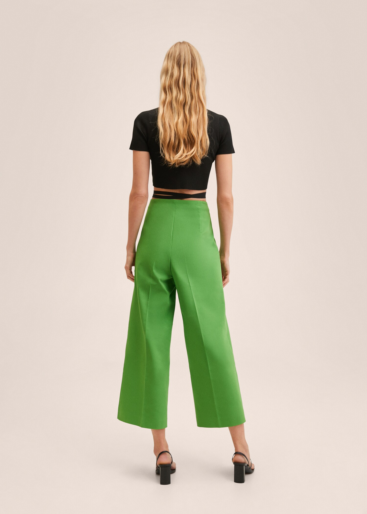 Bavlněné kalhoty culottes - Zadní strana zboží
