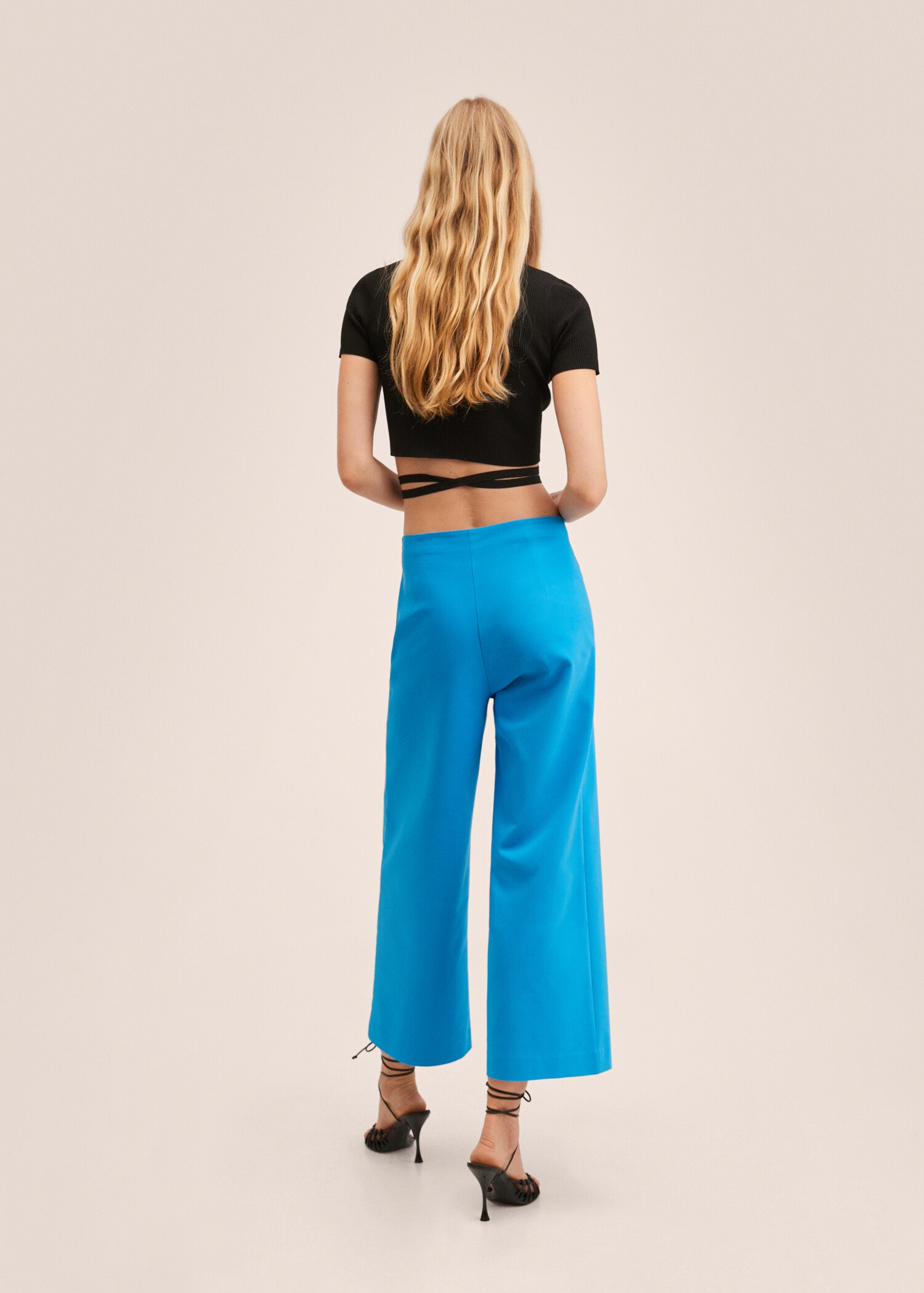 Bavlněné kalhoty culottes - Zadní strana zboží