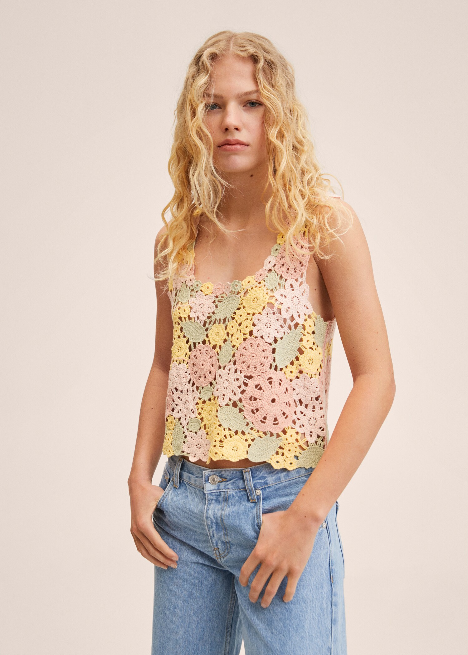 Top crochet algodón - Plano medio