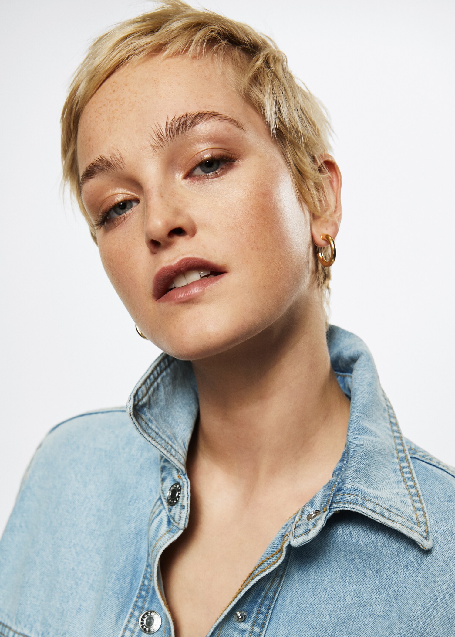 Džínová svrchní košile oversize - Detail zboží 6