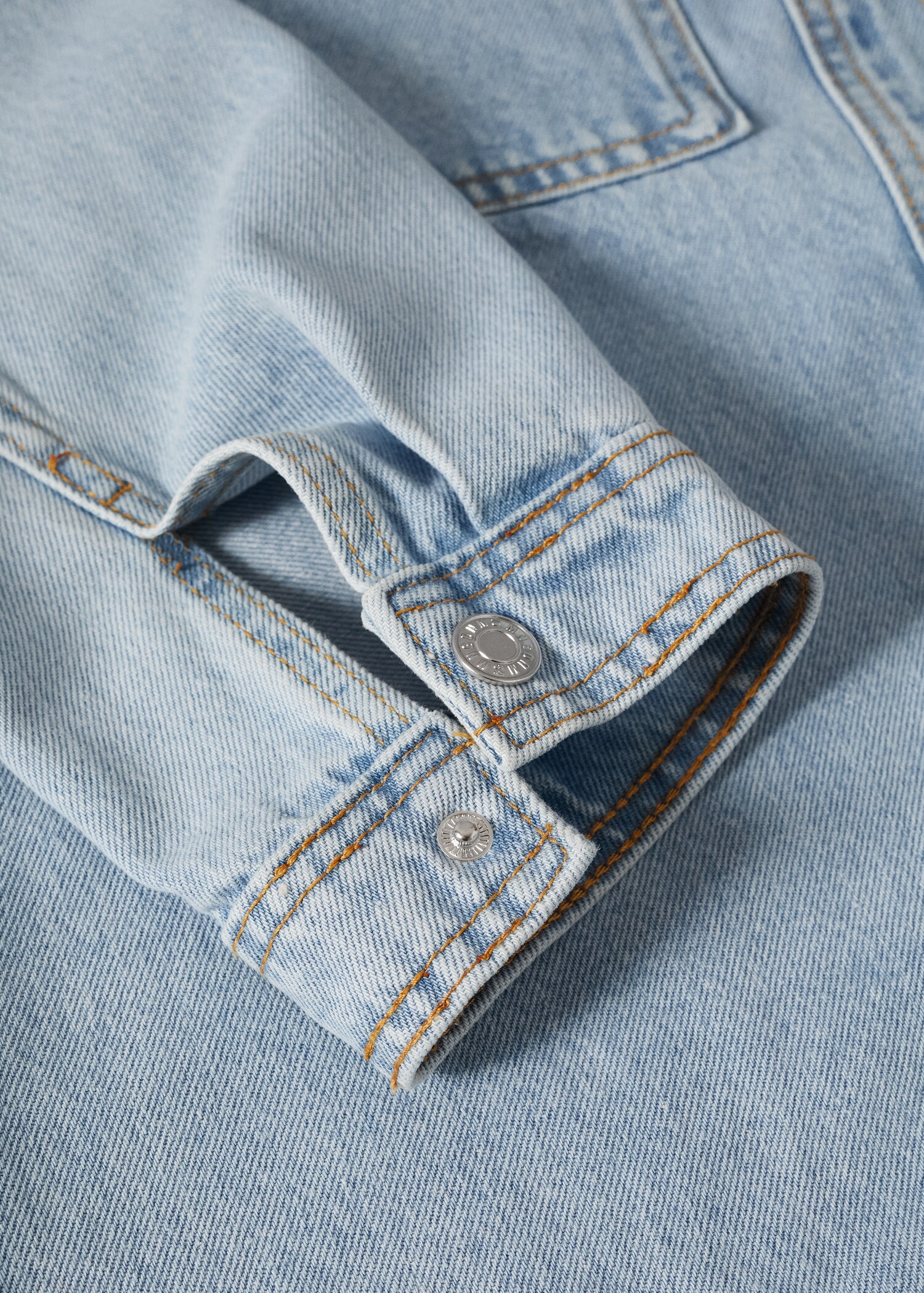 Džínová svrchní košile oversize - Detail zboží 8