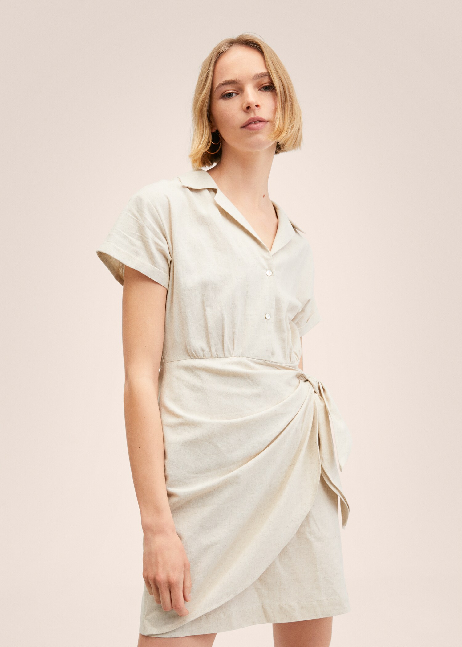 Linen-cotton dress - Medium plane