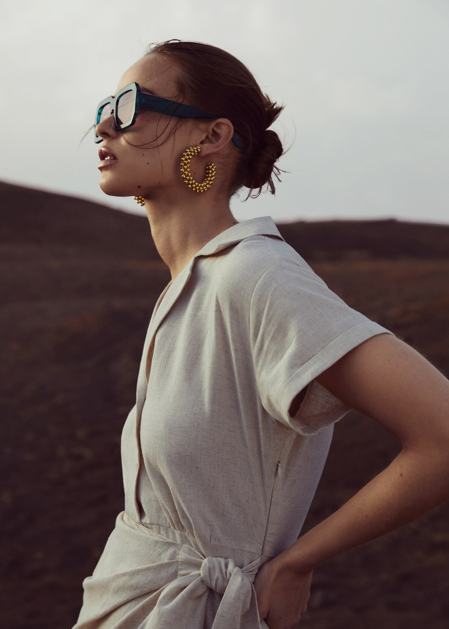 Linen-cotton dress - Details of the article 9