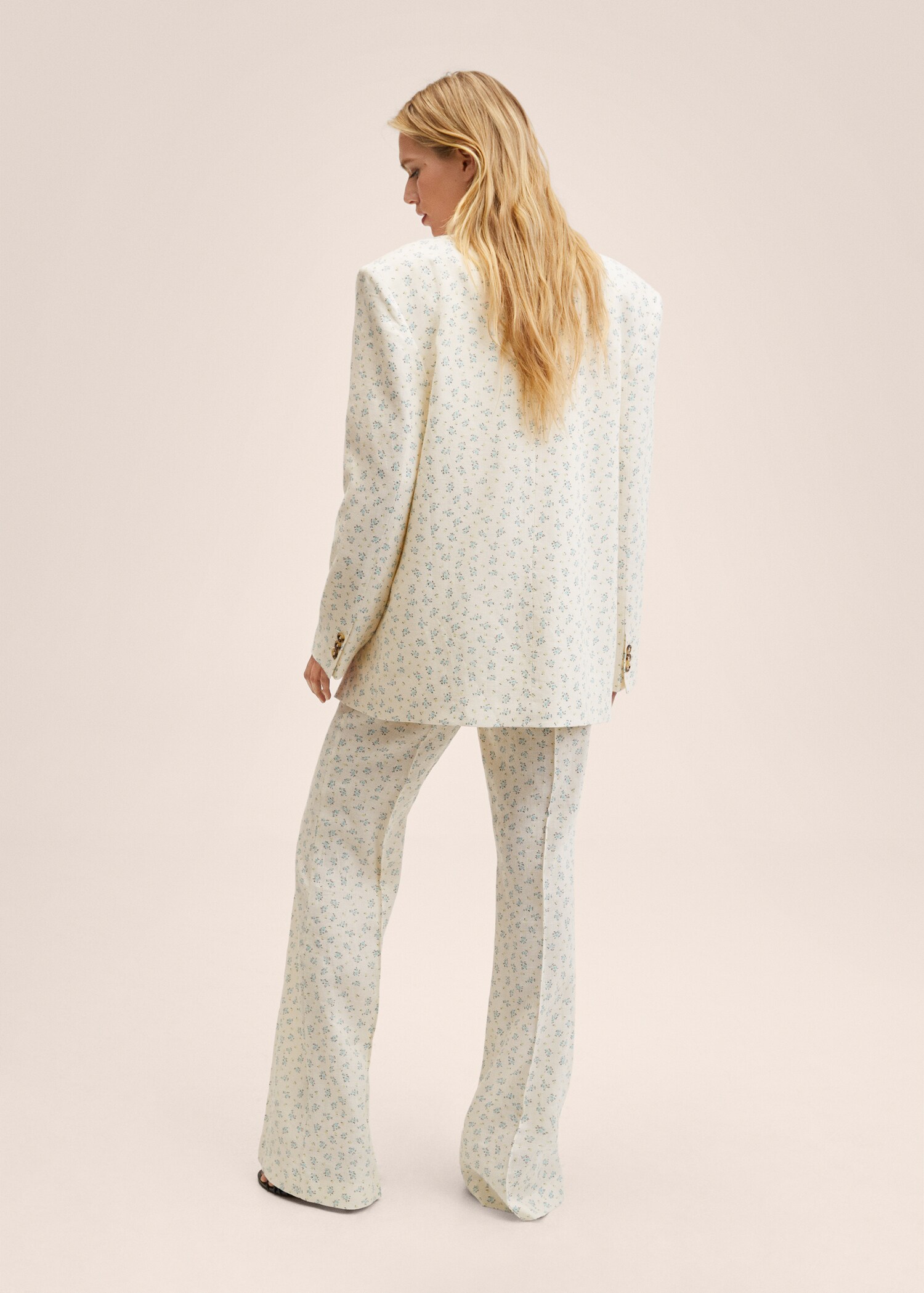 Linen oversized blazer - Reverse of the article