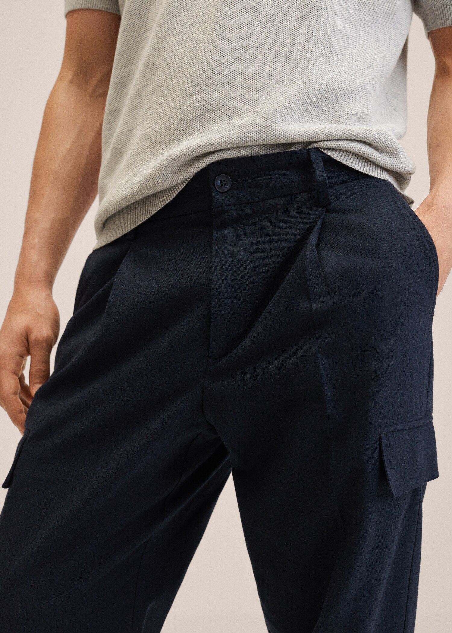 Pantalón cargo lino - Detalle del artículo 1