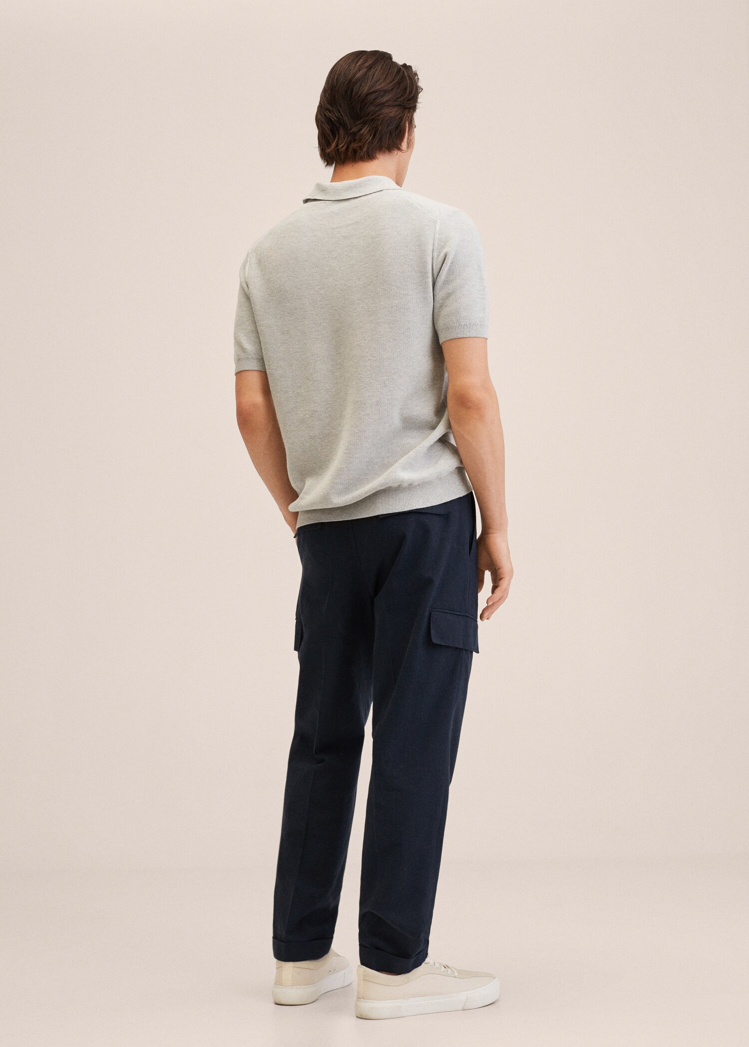 Pantalón cargo lino - Reverso del artículo