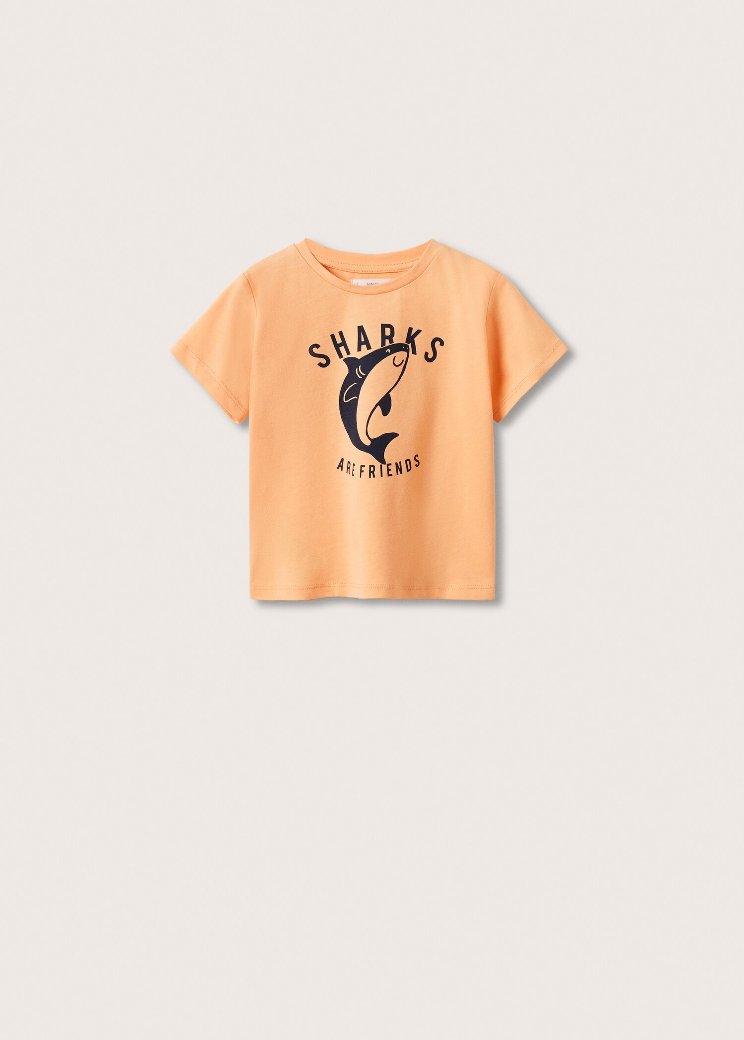 Tryckt bomull-blandning t-shirt - Artikel utan modell