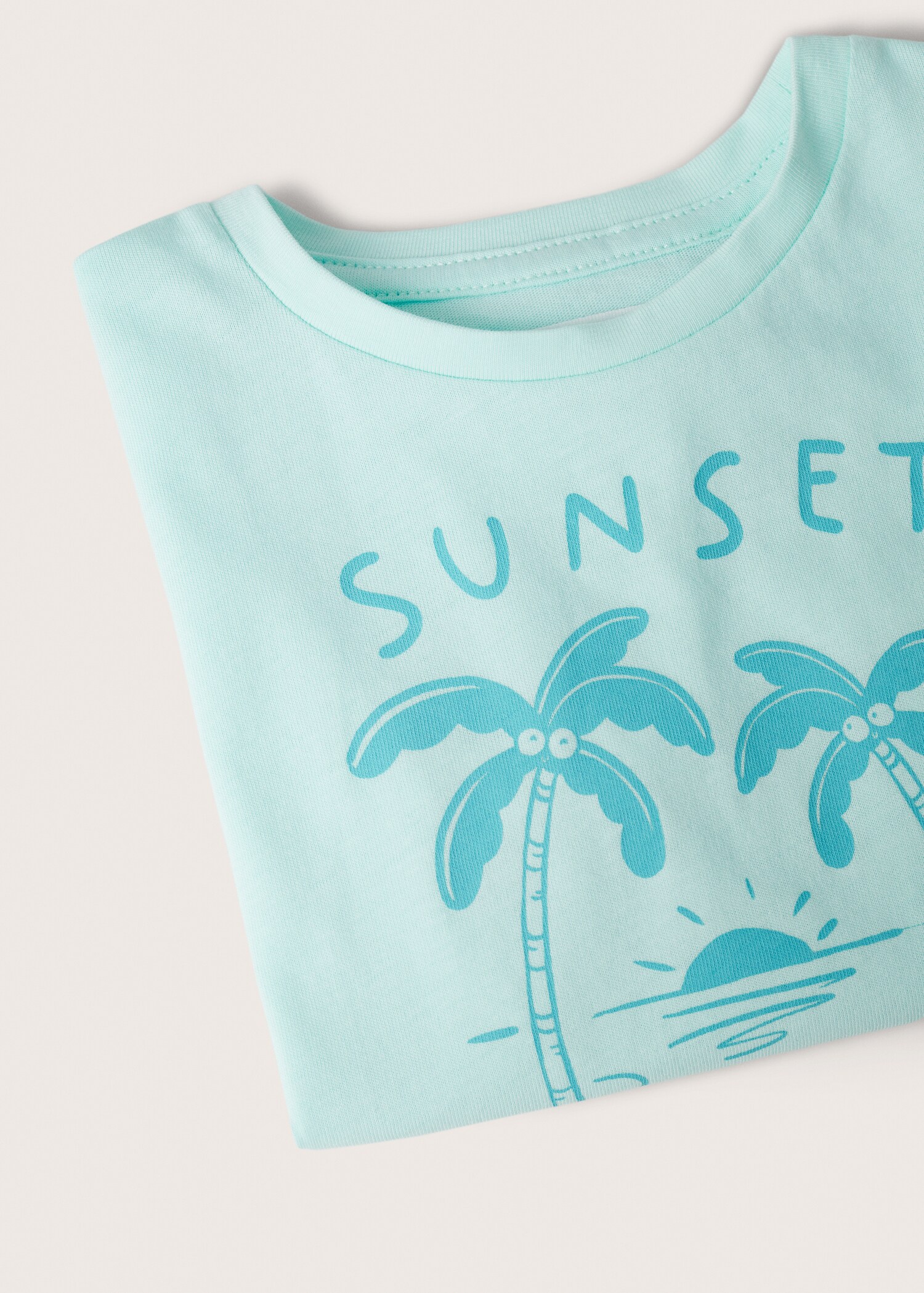 Tryckt bomull-blandning t-shirt - Detaljer om artikeln 9
