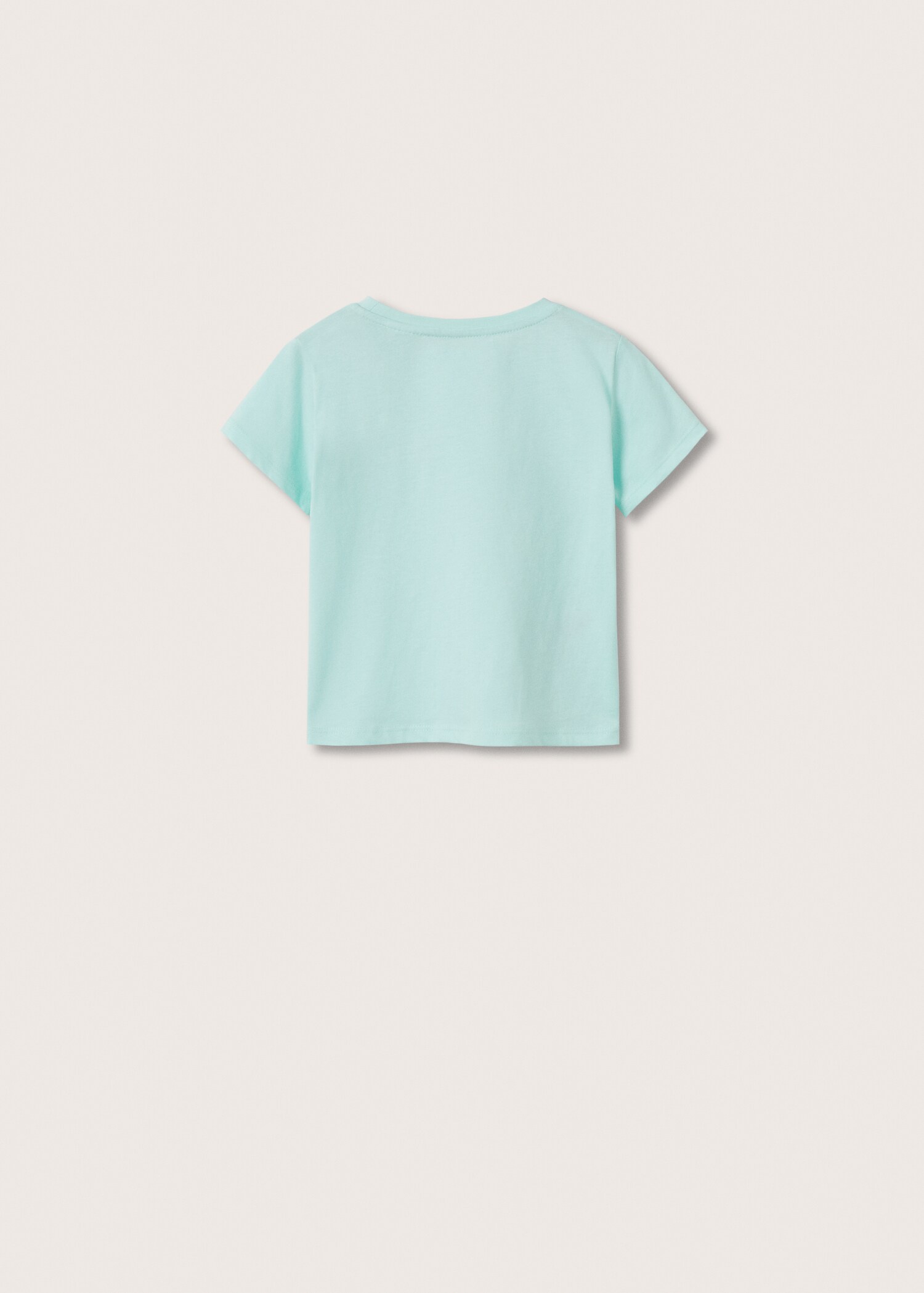 Tryckt bomull-blandning t-shirt - Artikelns baksida