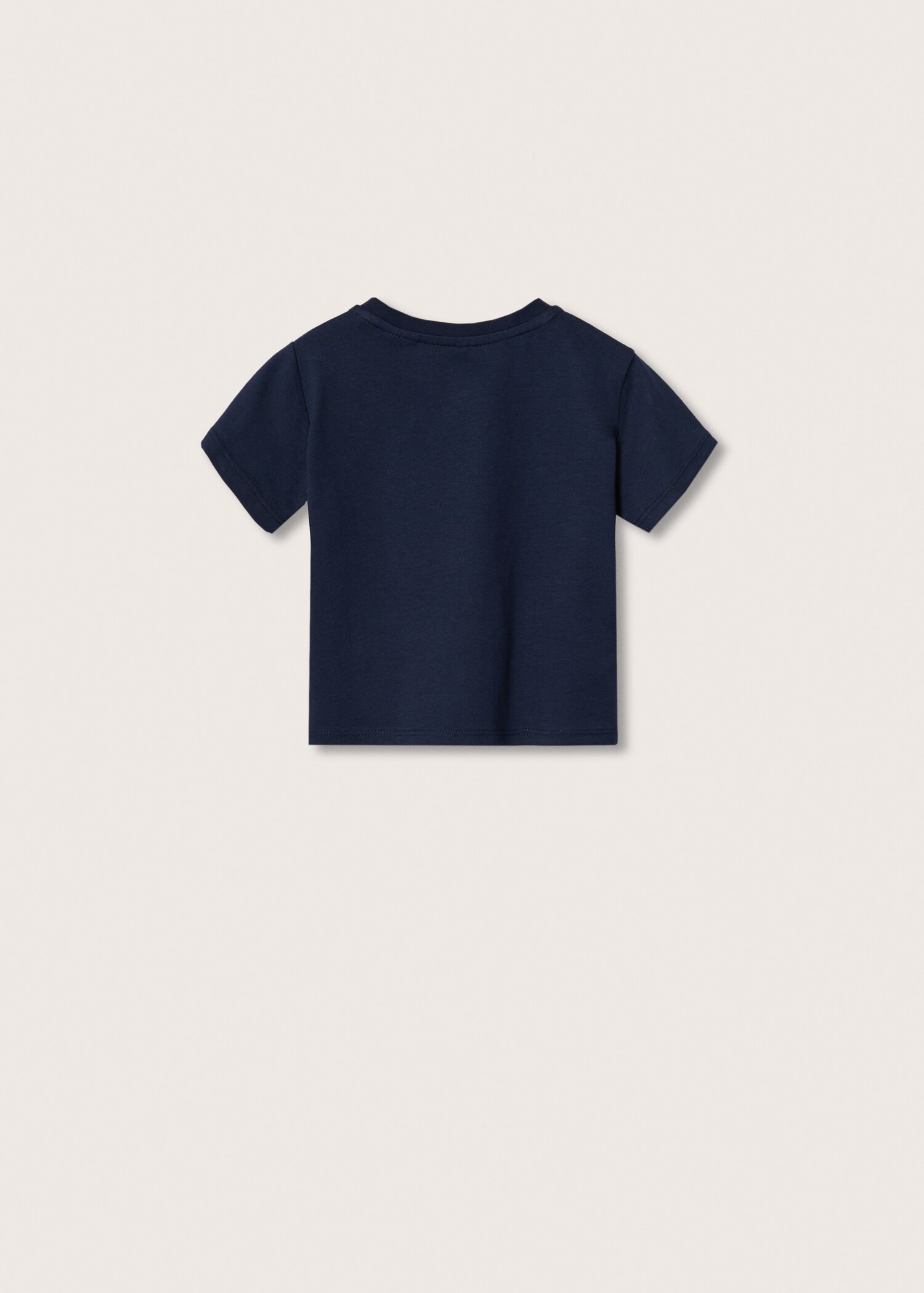 Tryckt bomull-blandning t-shirt - Artikelns baksida