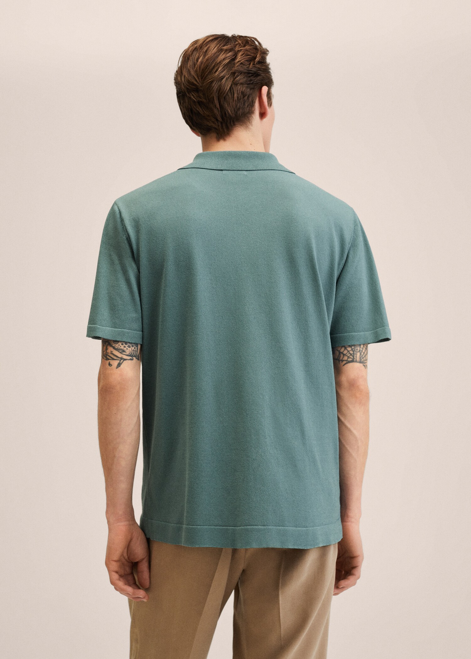 Chemise manches courtes maille - Verso de l’article