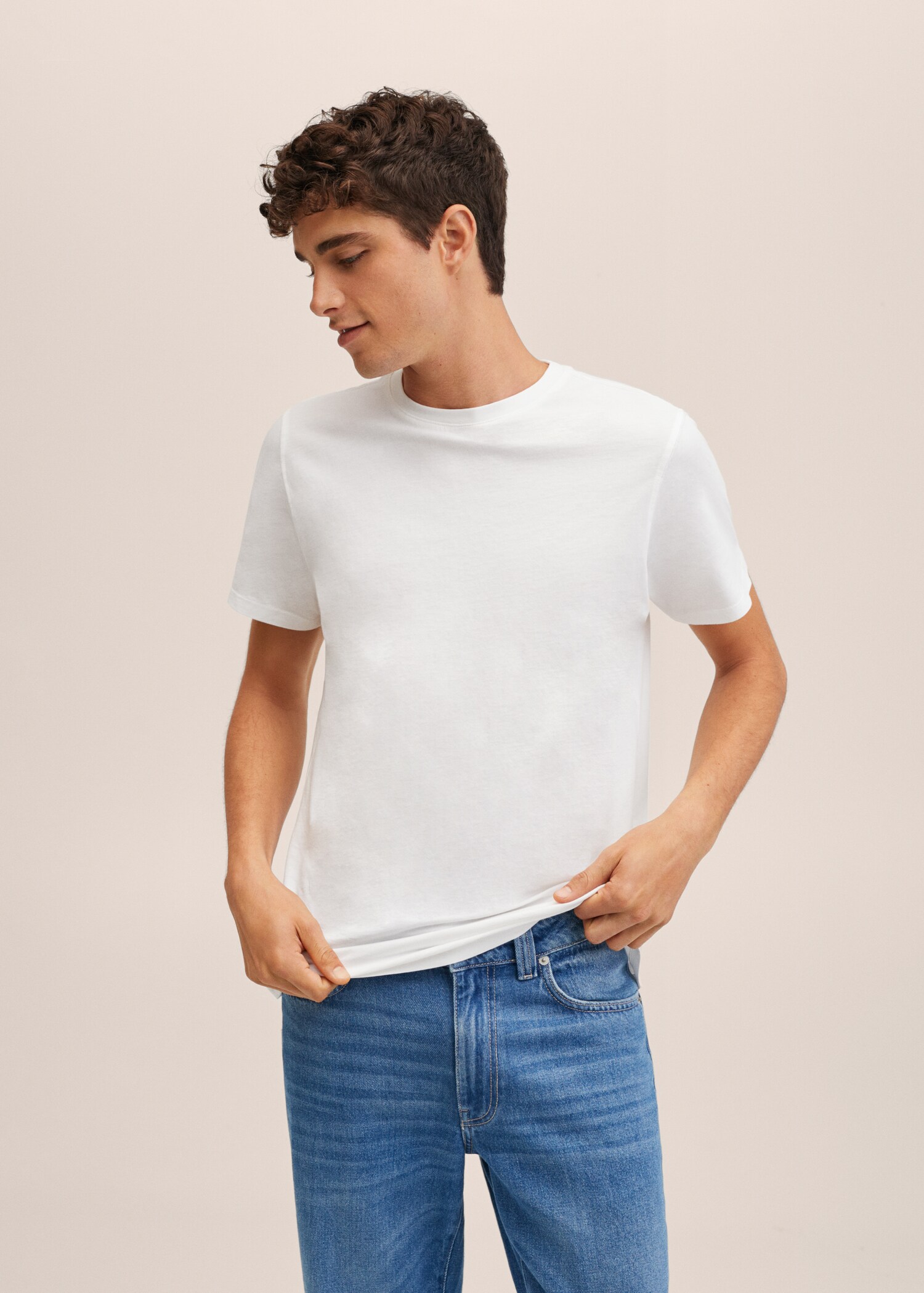 Essential cotton-blend T-shirt - Details of the article 2