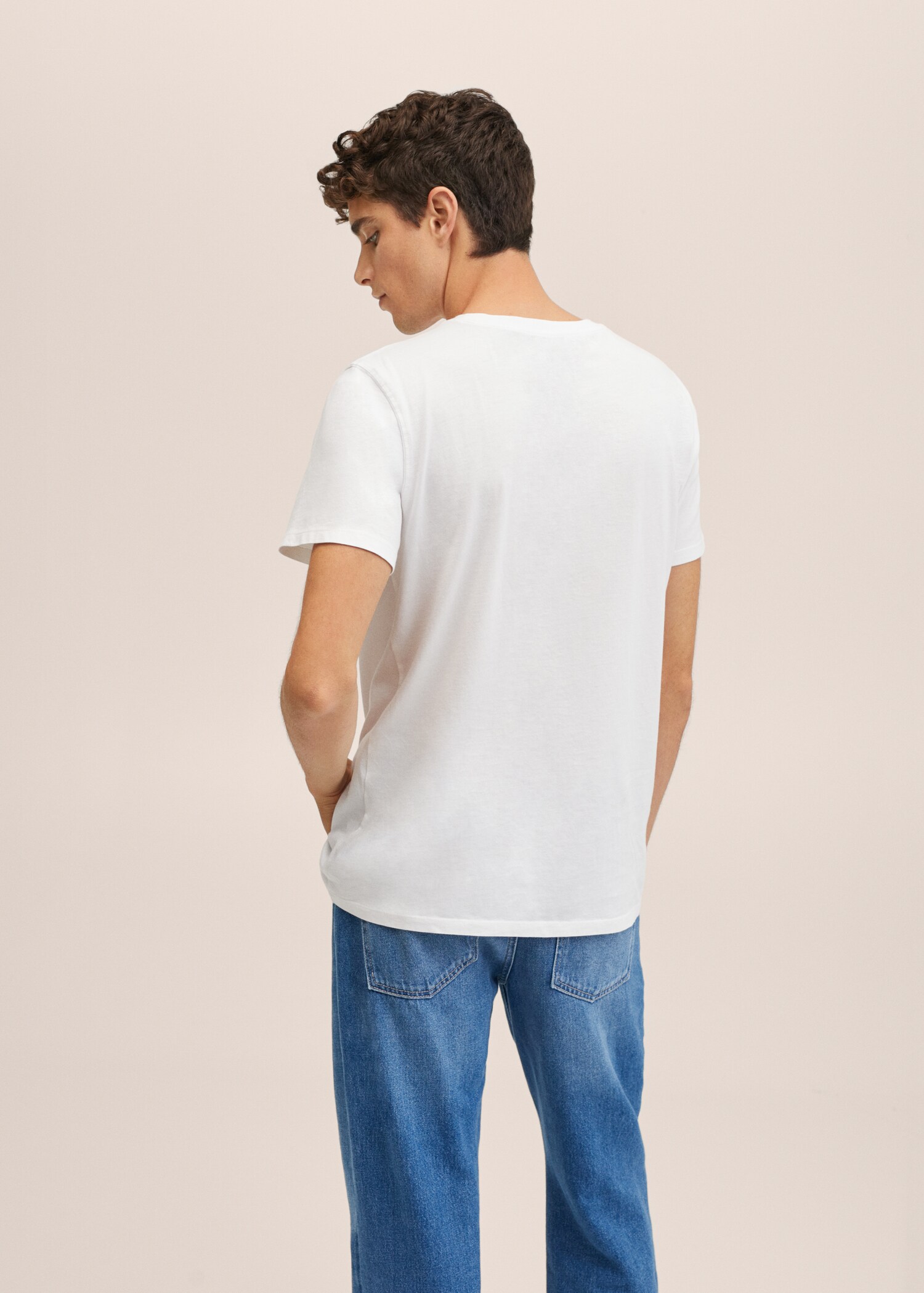 Essential cotton-blend T-shirt - Reverse of the article