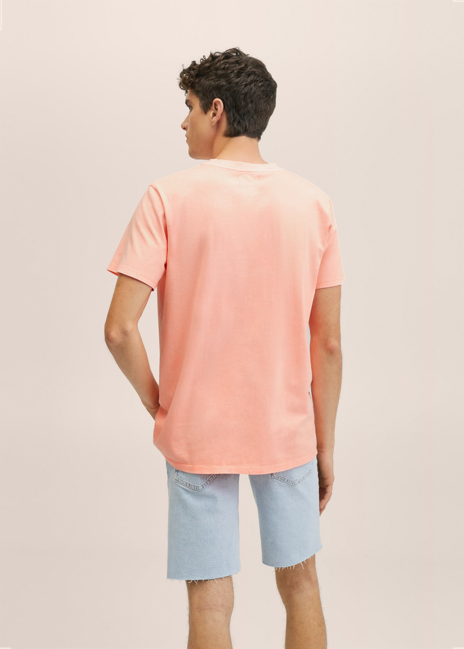 Essential cotton-blend T-shirt - Reverse of the article