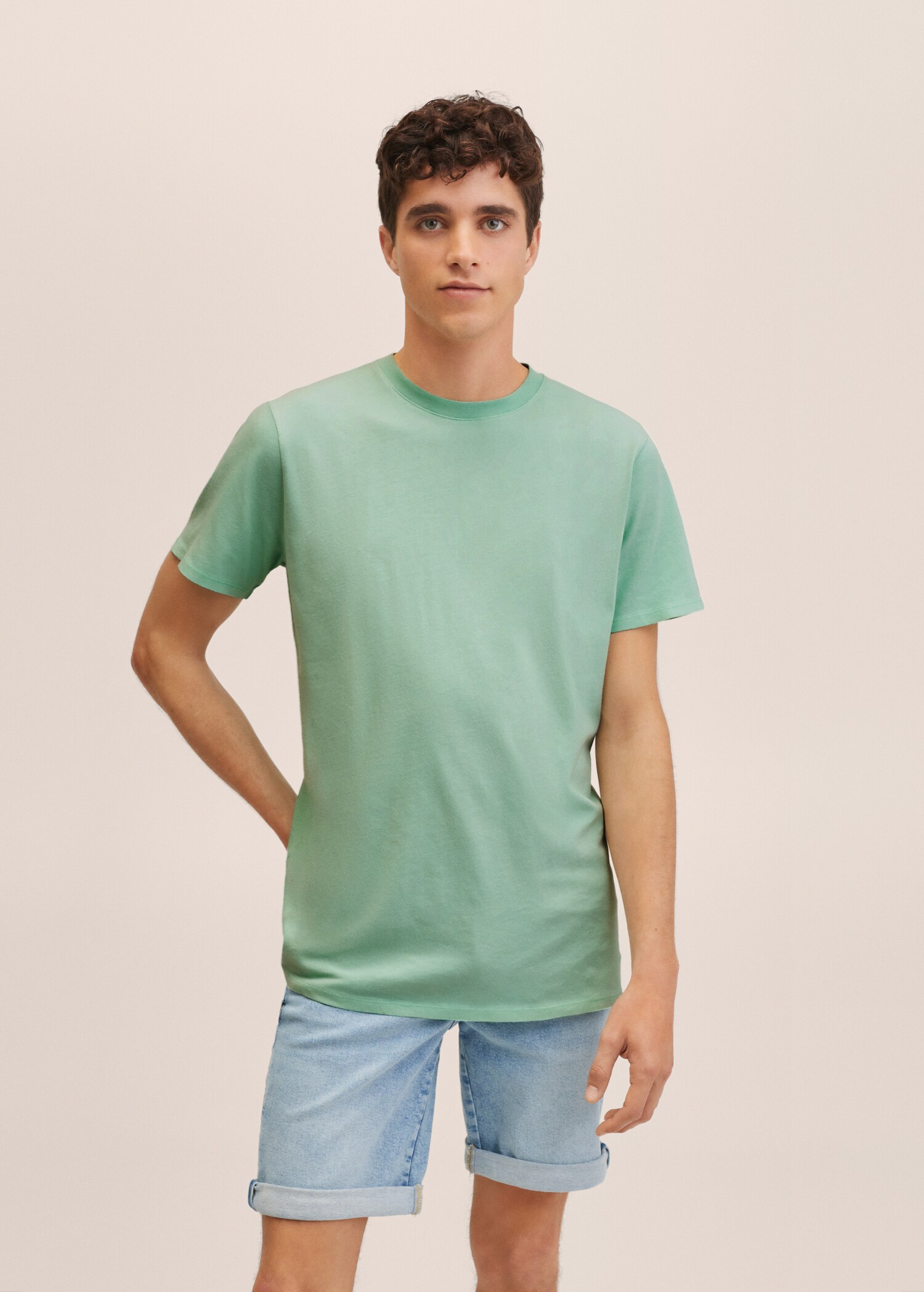 Essential cotton-blend T-shirt - Details of the article 2