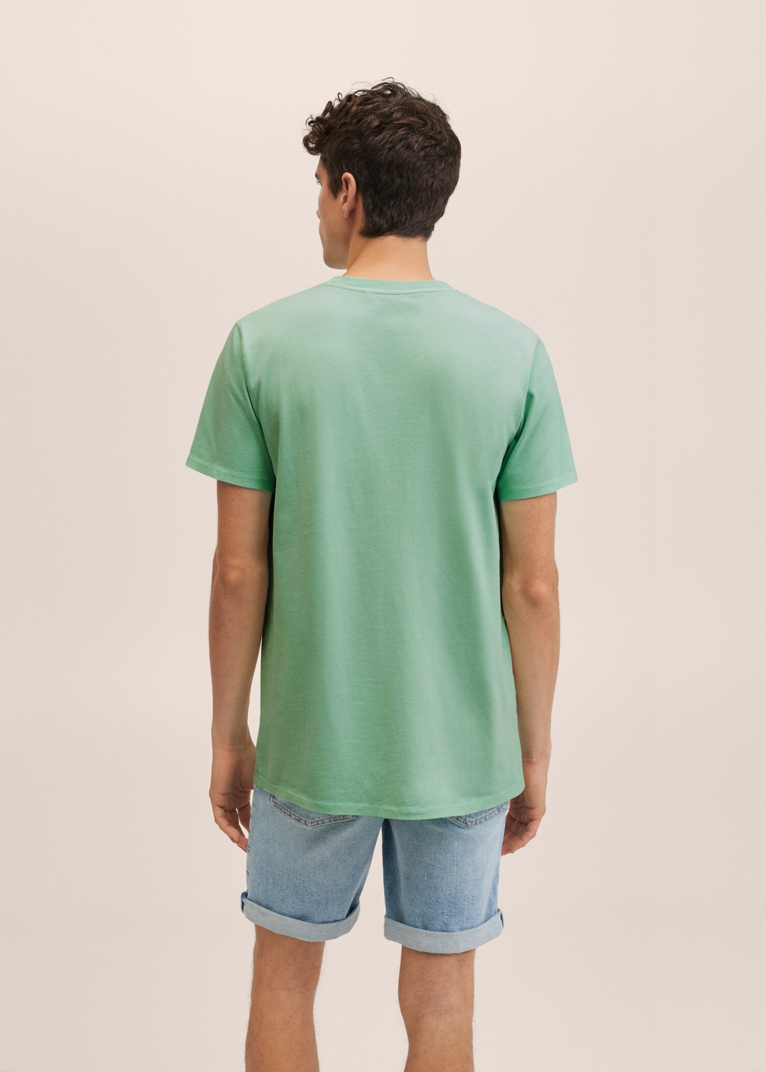 Essential cotton-blend T-shirt - Reverse of the article