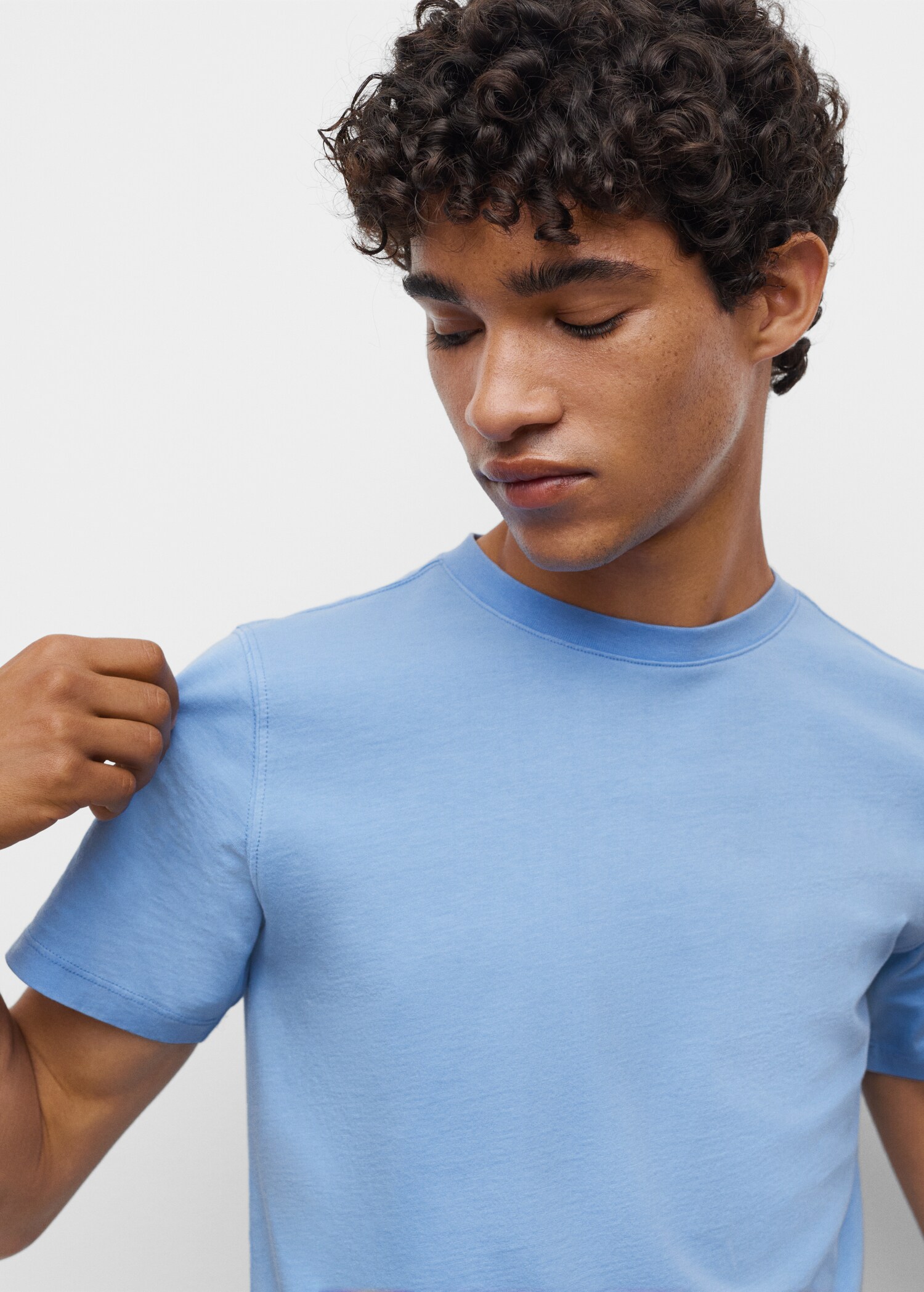 Essential cotton-blend T-shirt - Details of the article 1