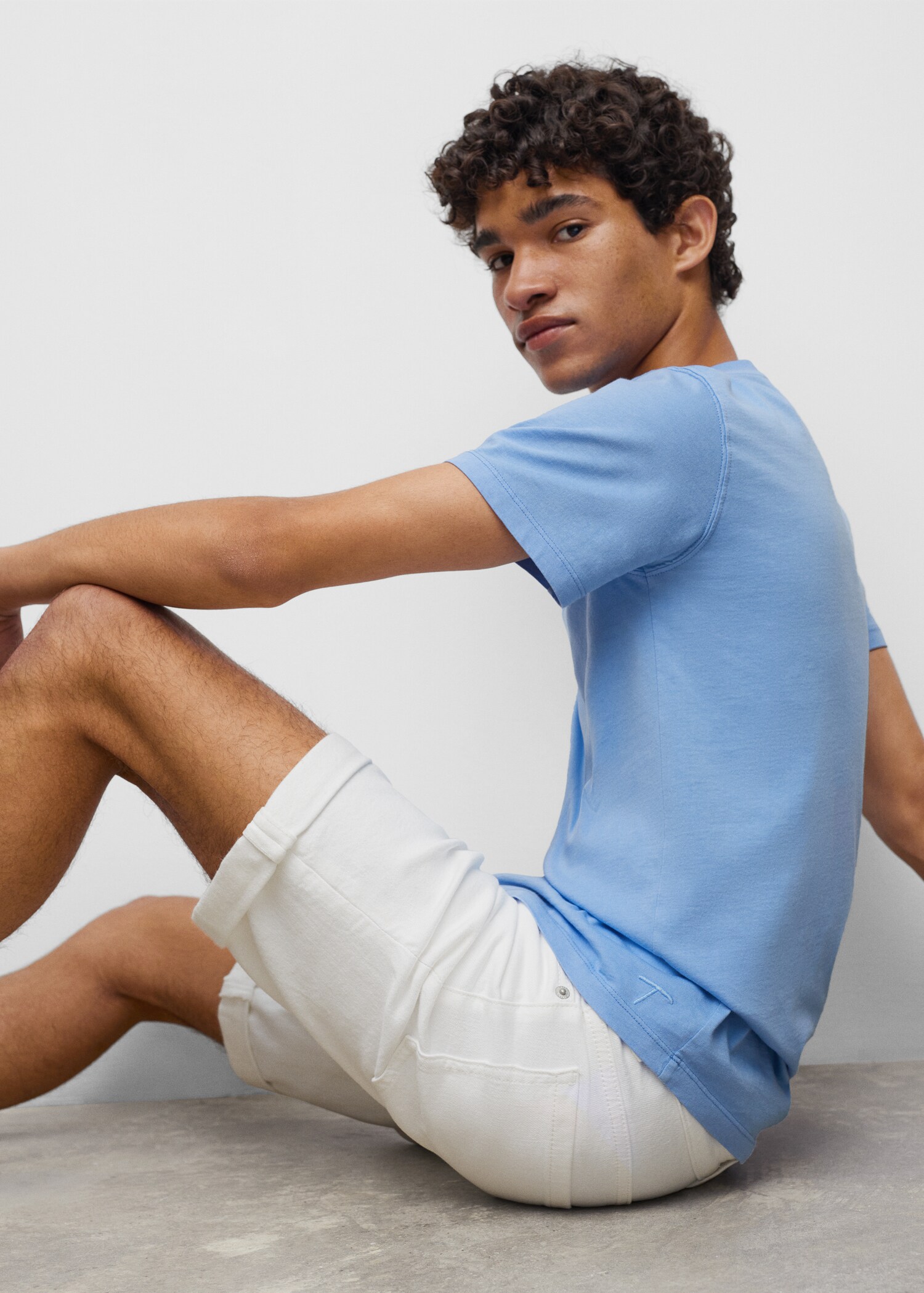 Essential cotton-blend T-shirt - Details of the article 2