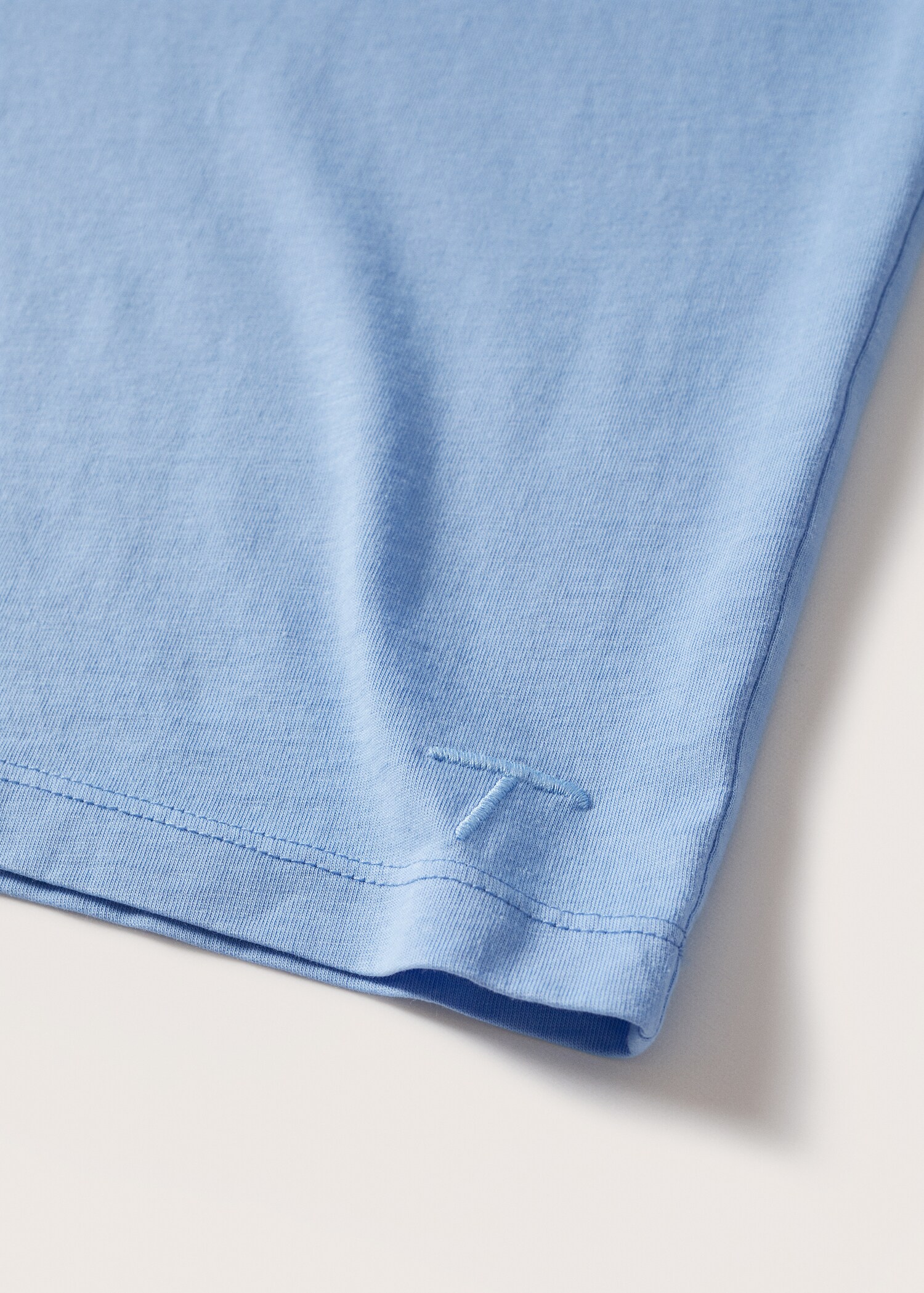 Essential cotton-blend T-shirt - Details of the article 8