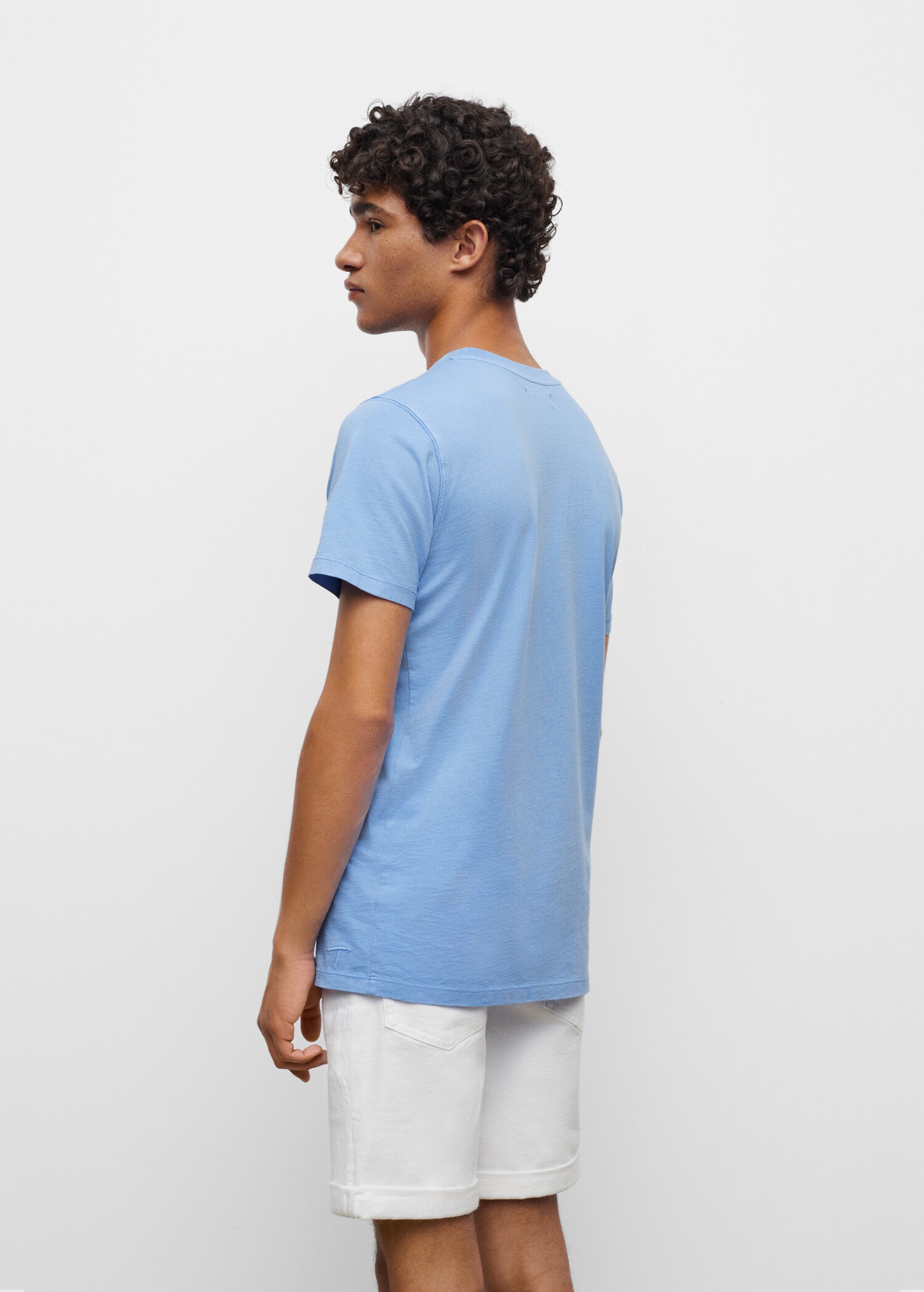 Essential cotton-blend T-shirt - Reverse of the article
