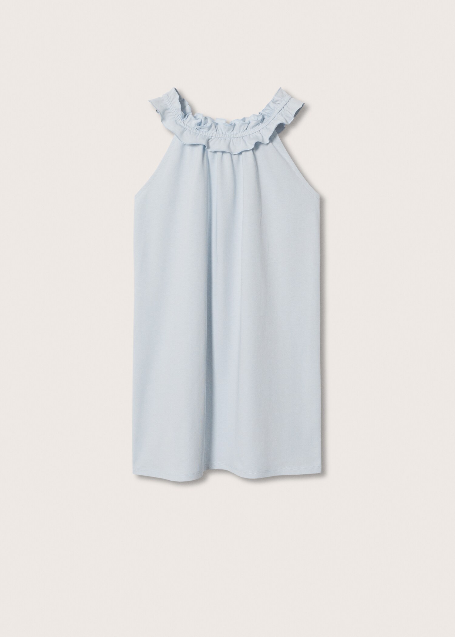 Ruffled cotton nightgown - Article without model
