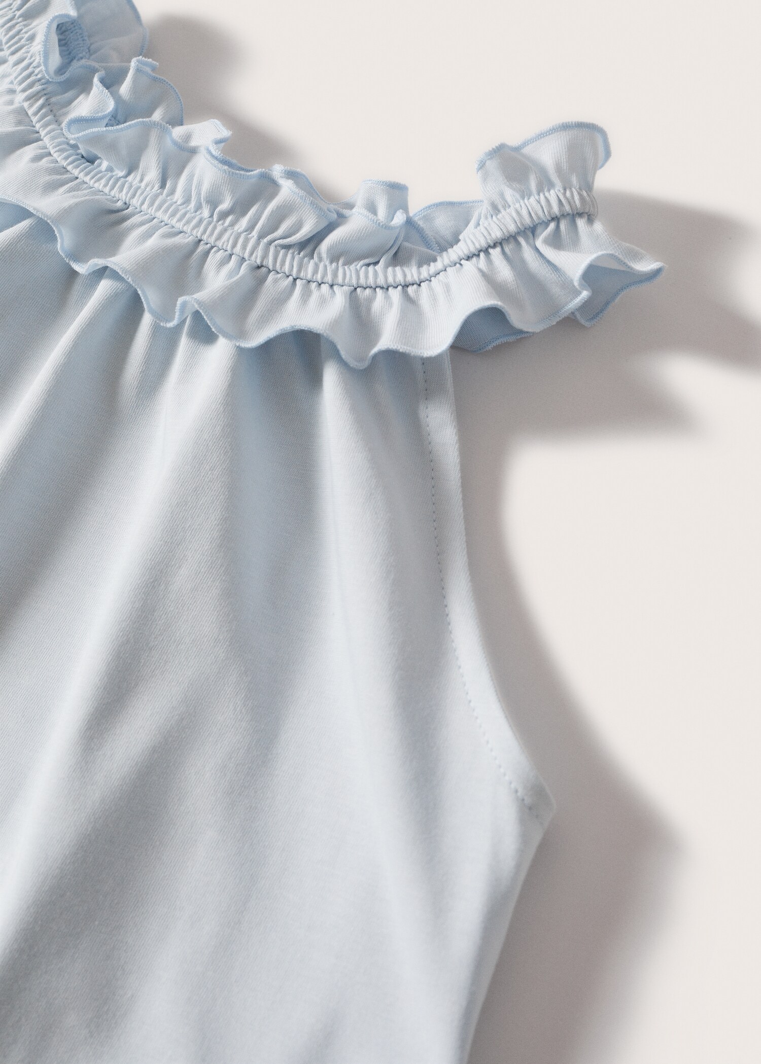 Ruffled cotton nightgown - Details of the article 8