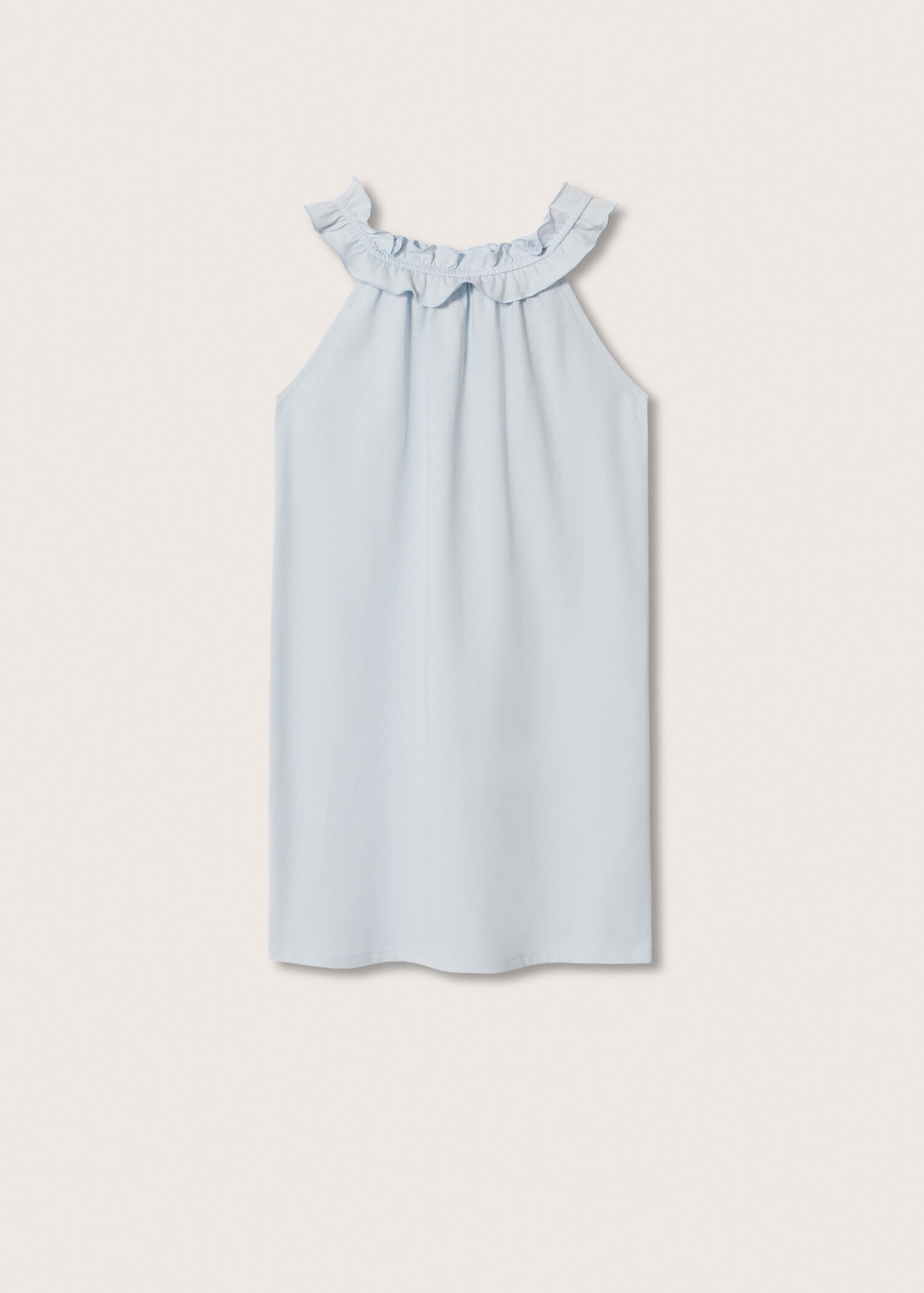 Ruffled cotton nightgown - Reverse of the article