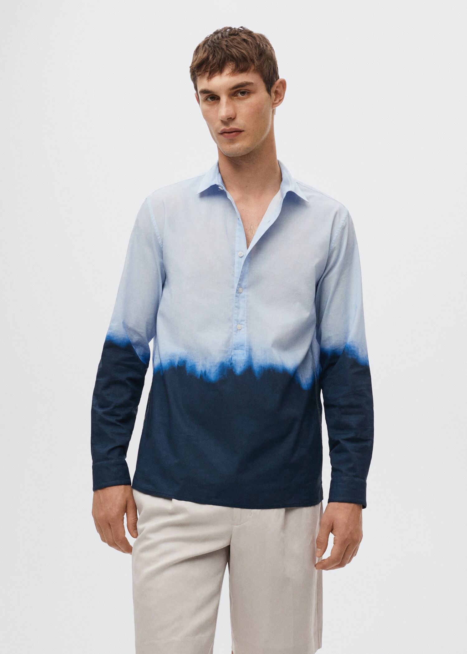 Tie-dye cotton shirt - Medium plane