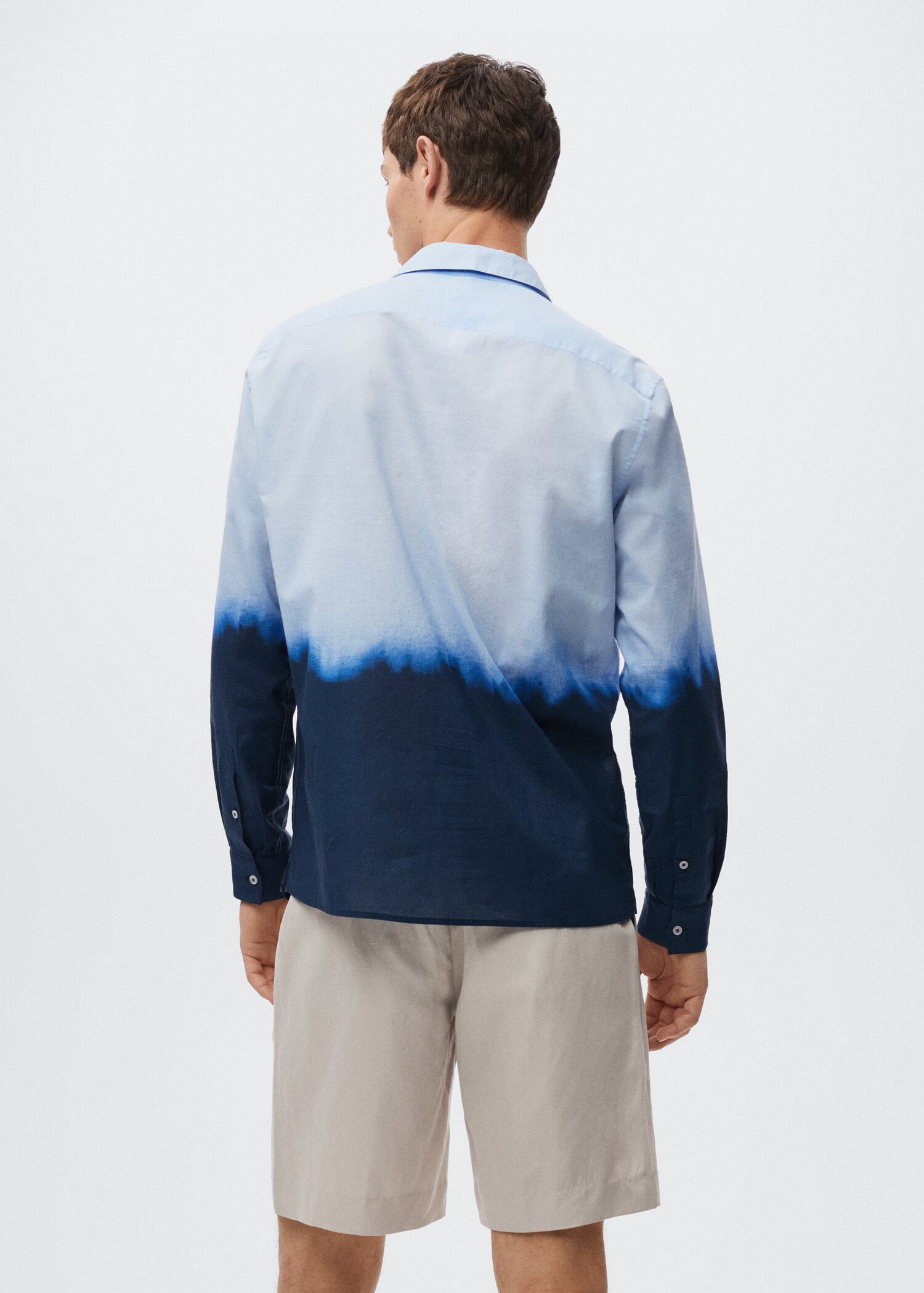 Tie-dye cotton shirt - Reverse of the article