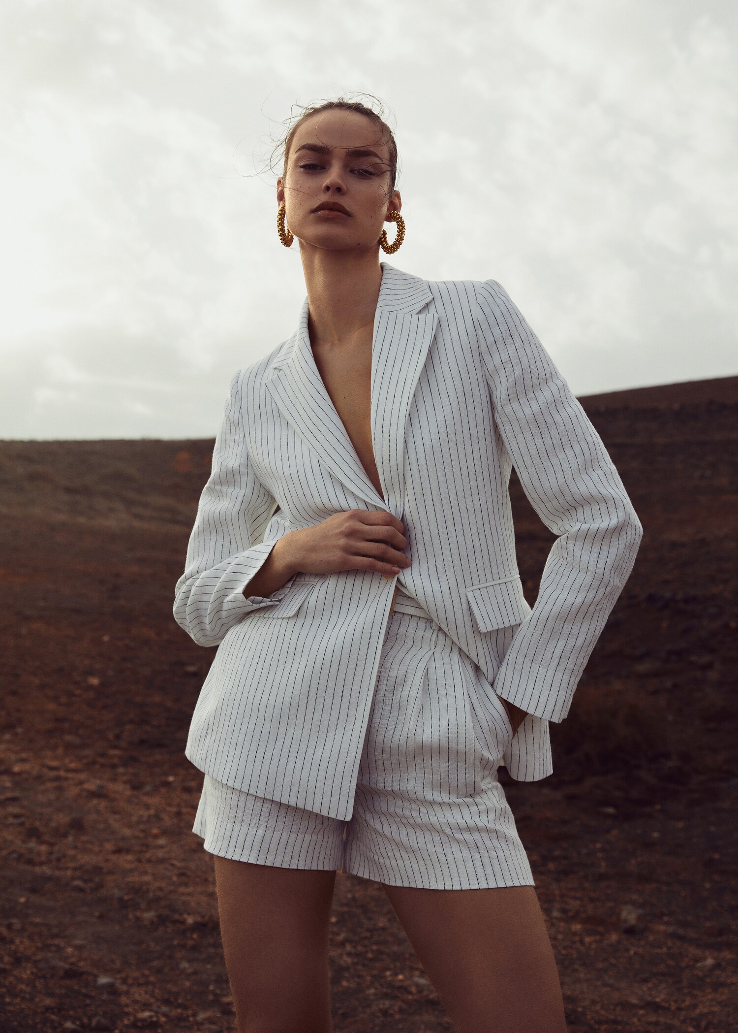 Linen suit shorts - Details of the article 6