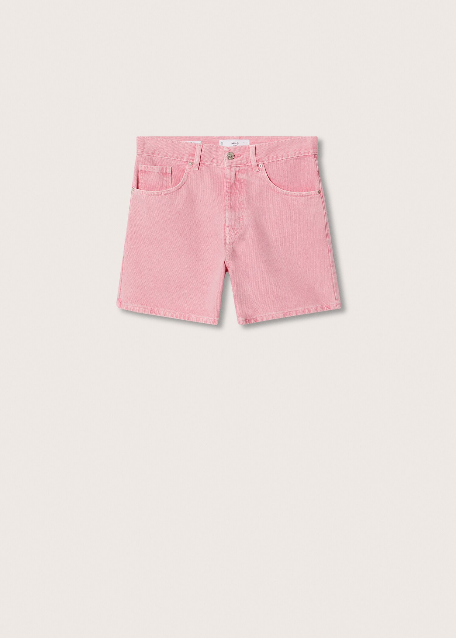 Straight denim shorts - Article without model