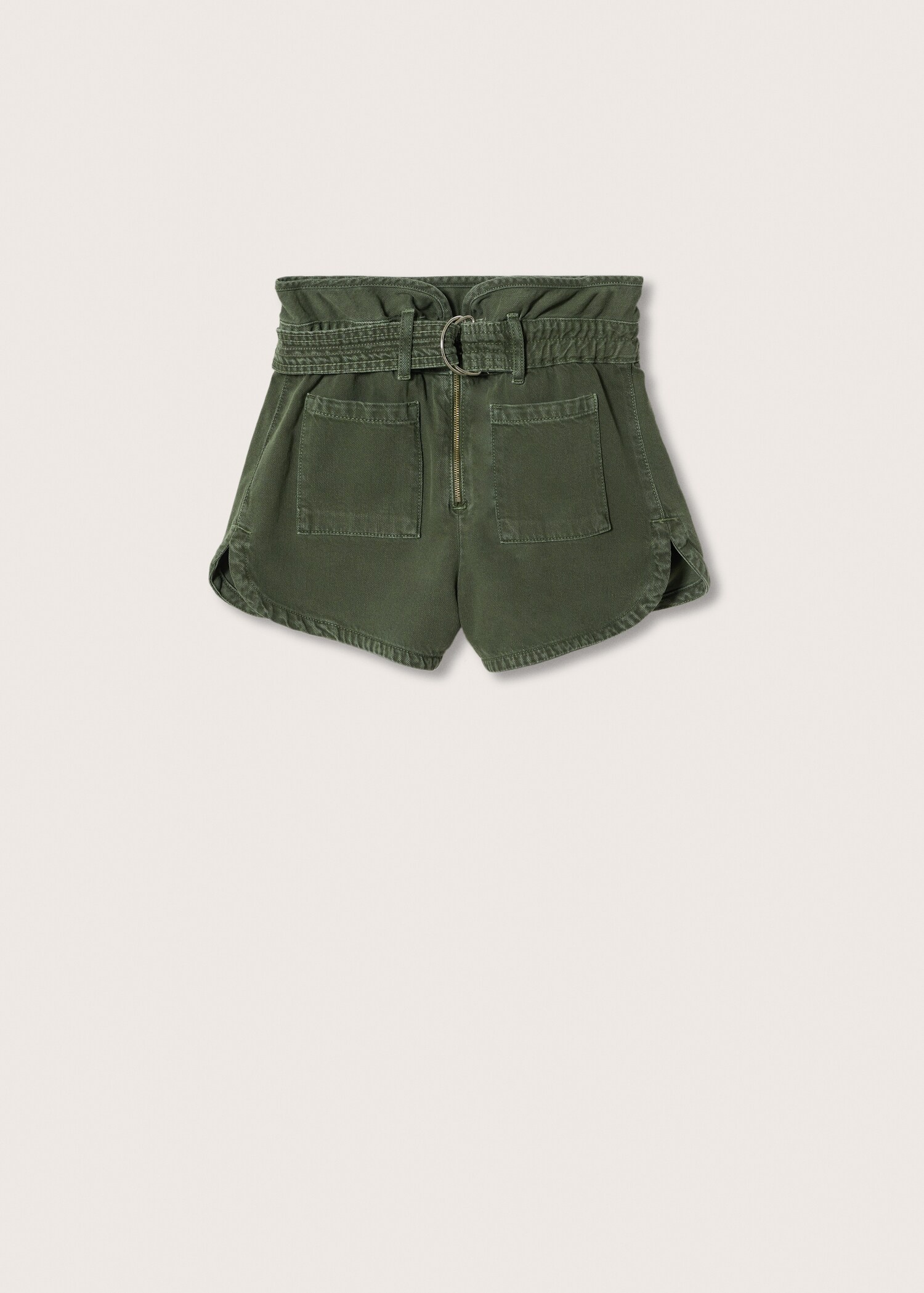 Paperbag denim shorts - Article without model