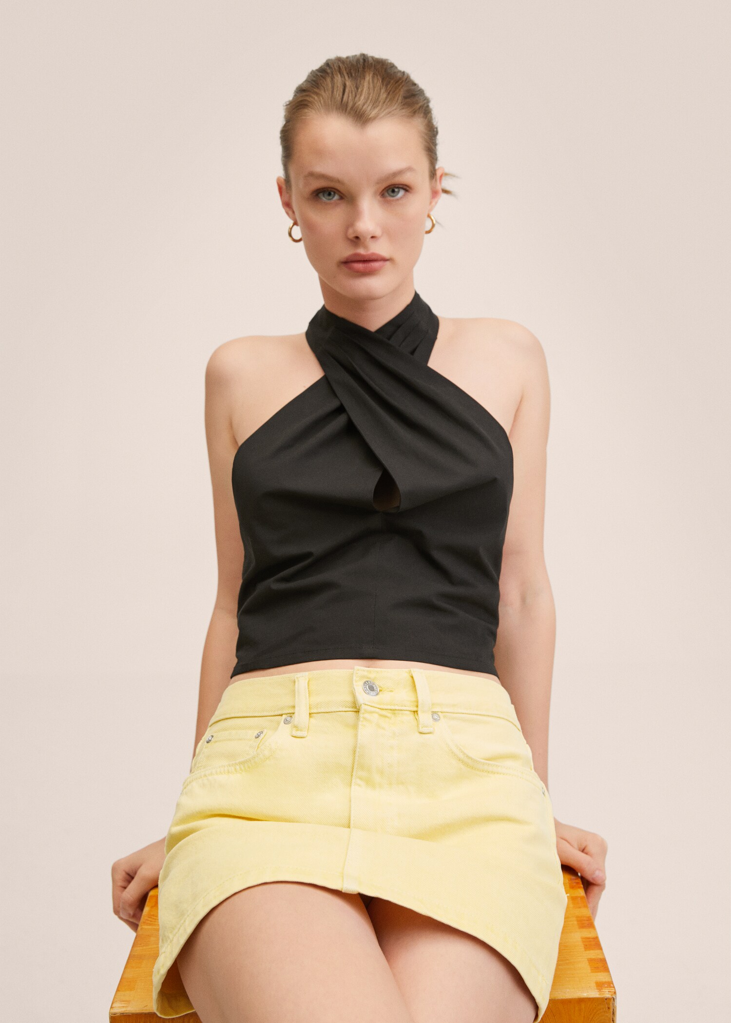 Denim miniskirt - Details of the article 2