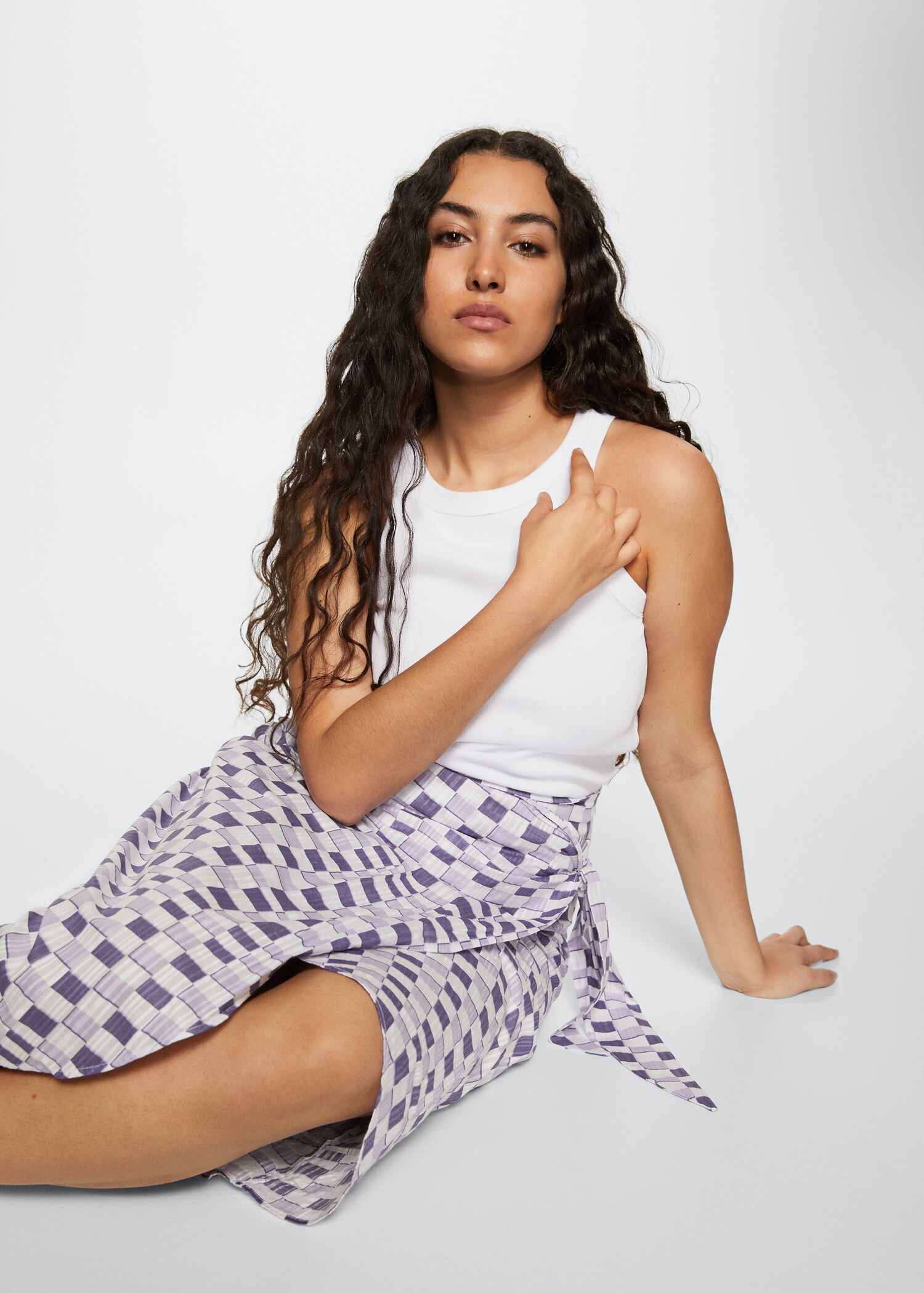 Geometric print skirt - Details of the article 3