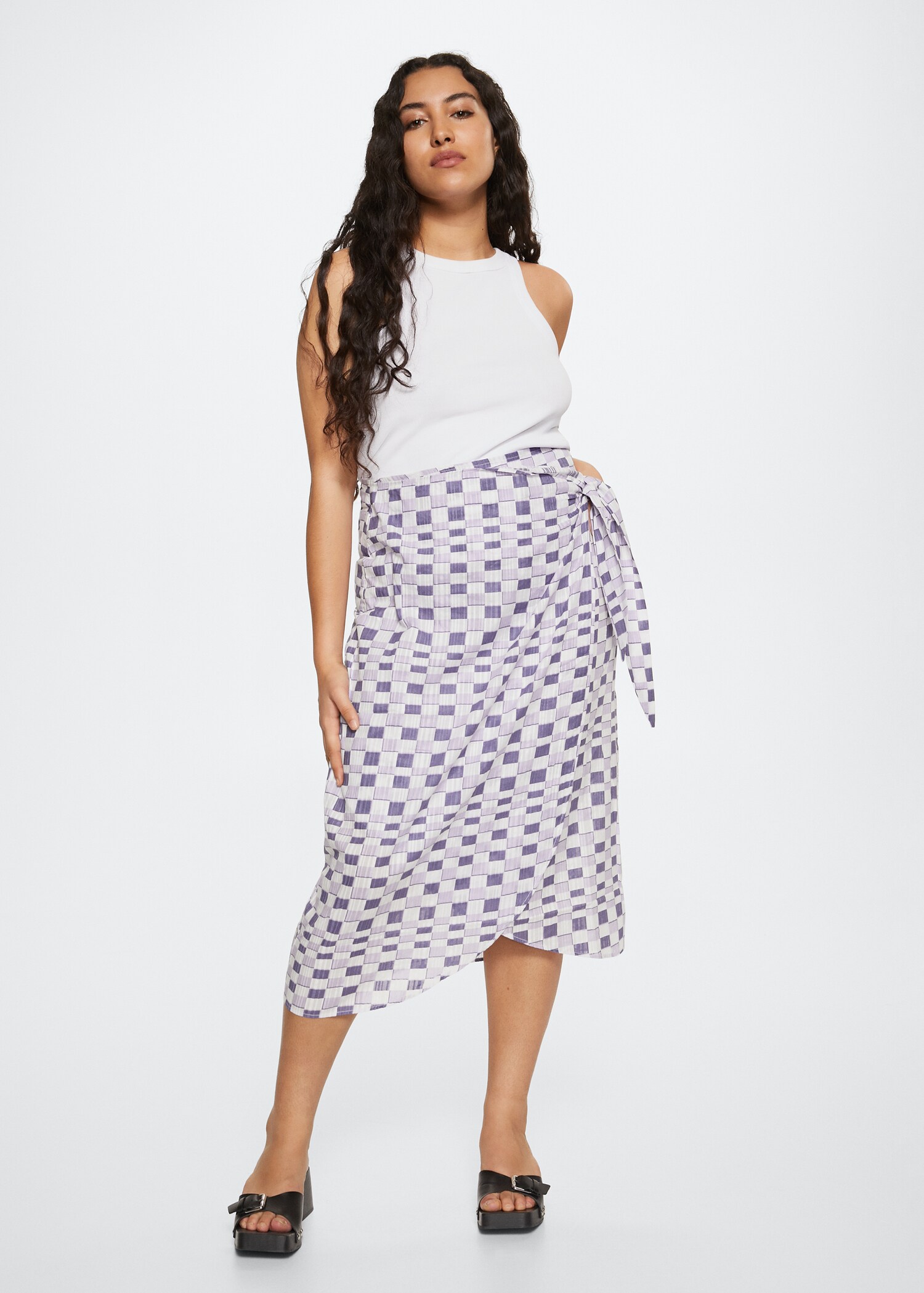 Geometric print skirt - Details of the article 4