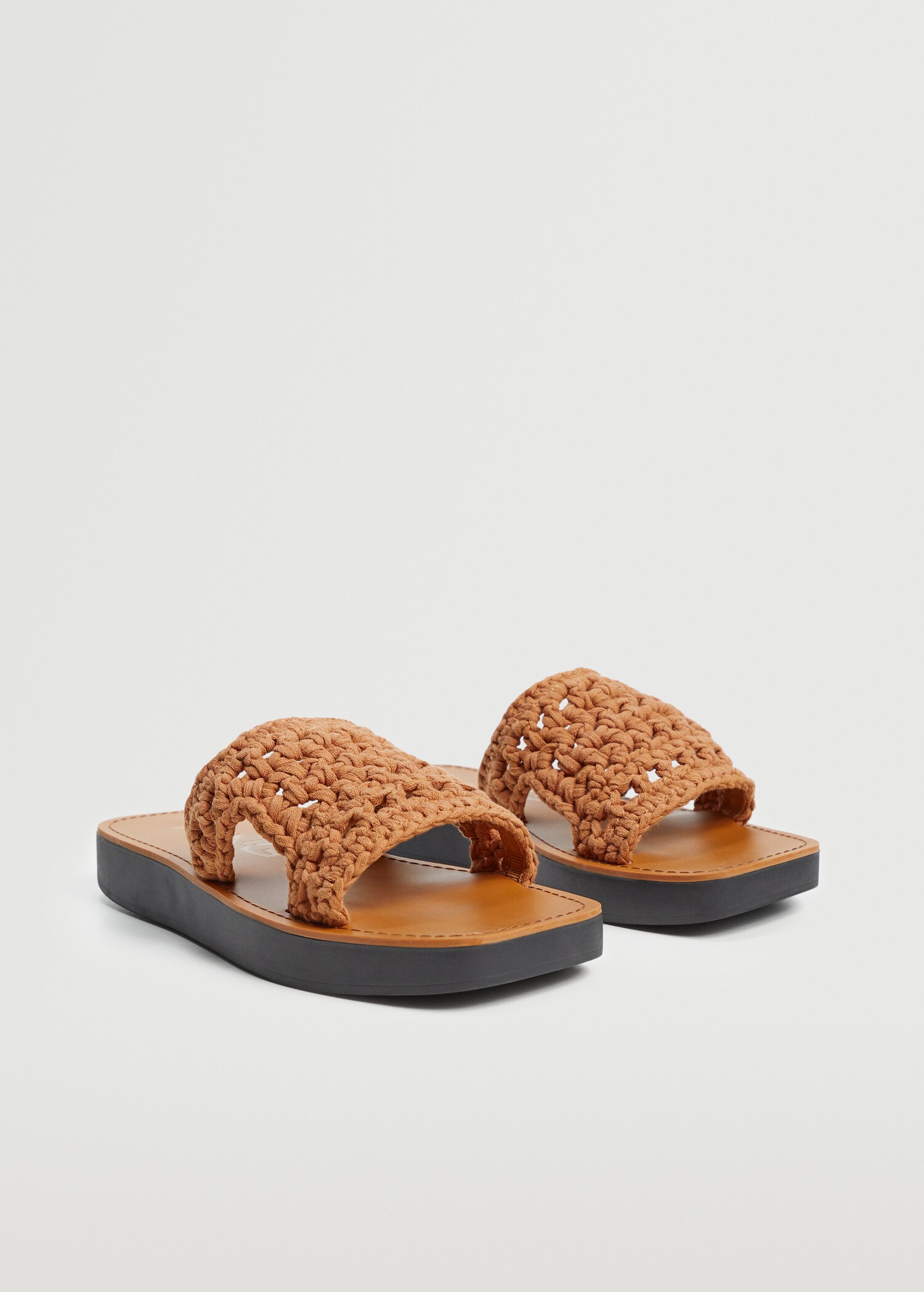 Sandalen met crochet pand - Middenvlak
