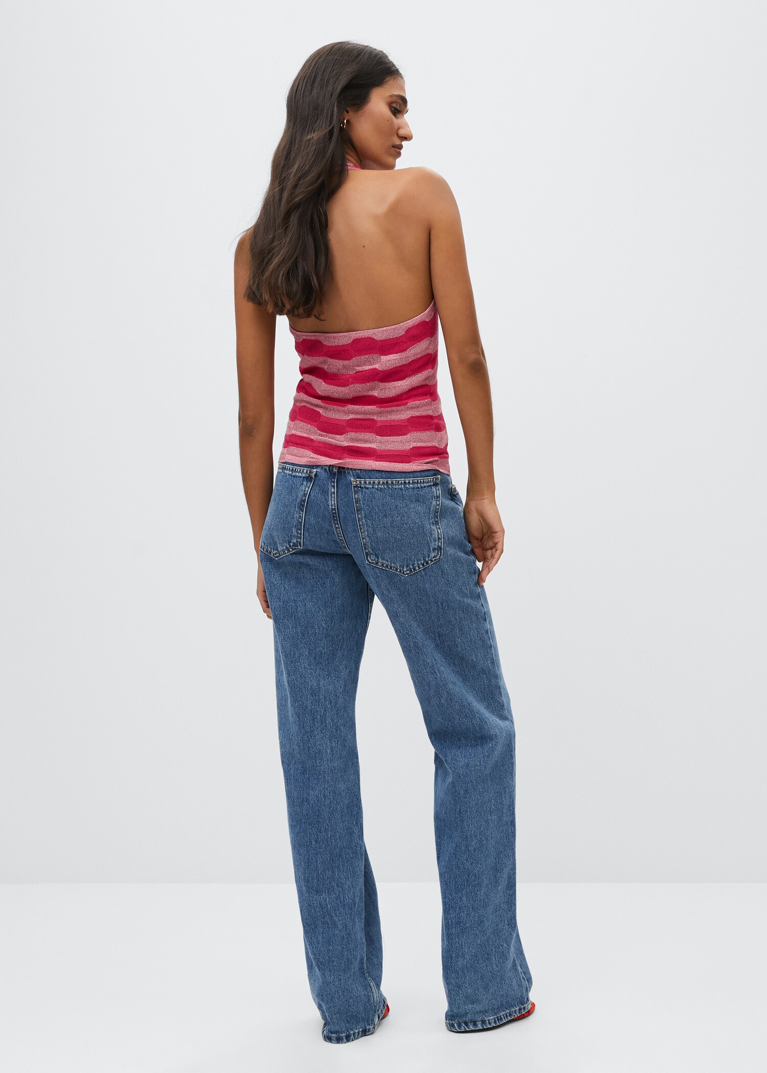 Open back knitted top - Reverse of the article