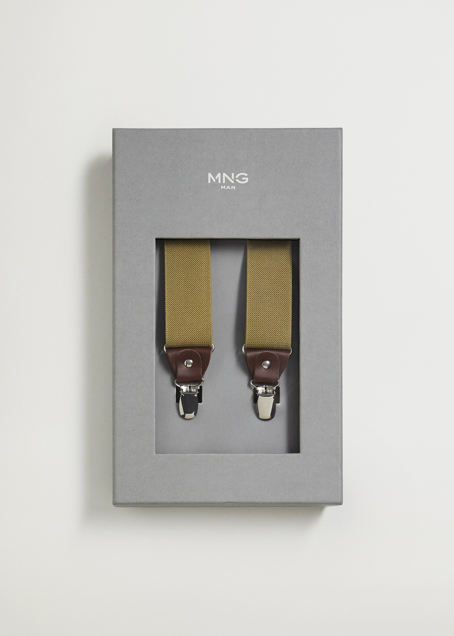 Adjustable leather-blend braces - Medium plane
