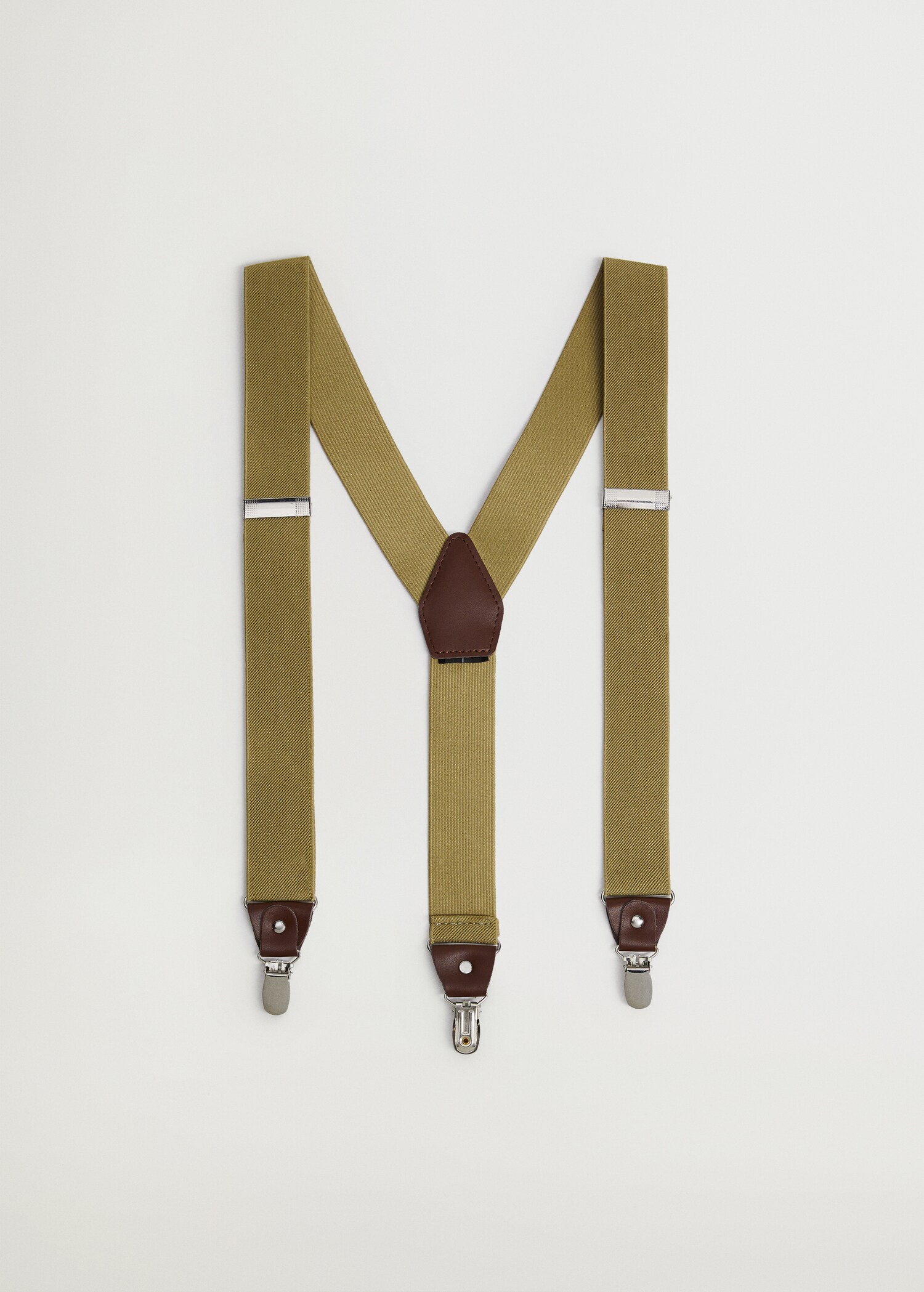 Adjustable leather-blend braces - Article without model