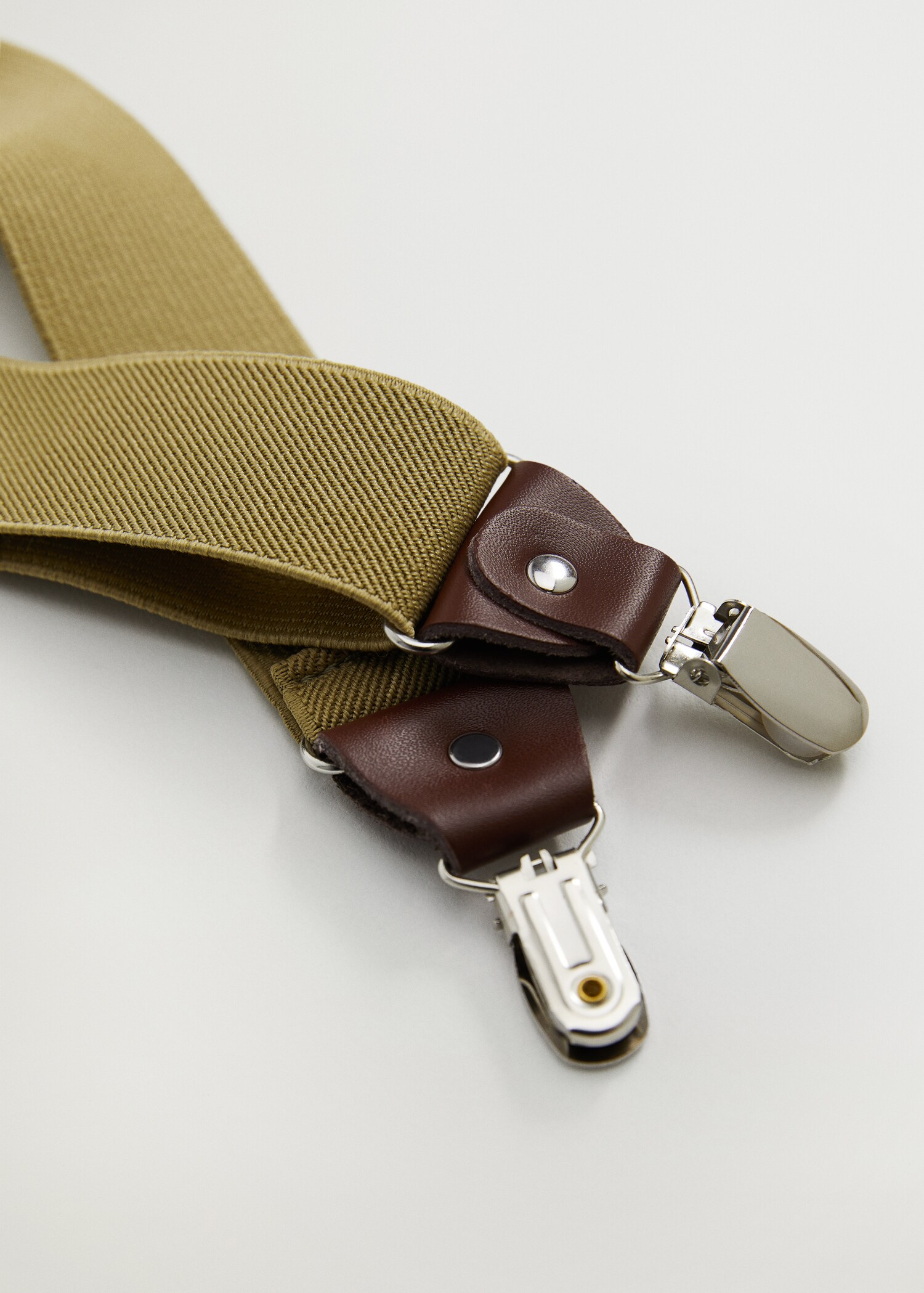 Adjustable leather-blend braces - Details of the article 2