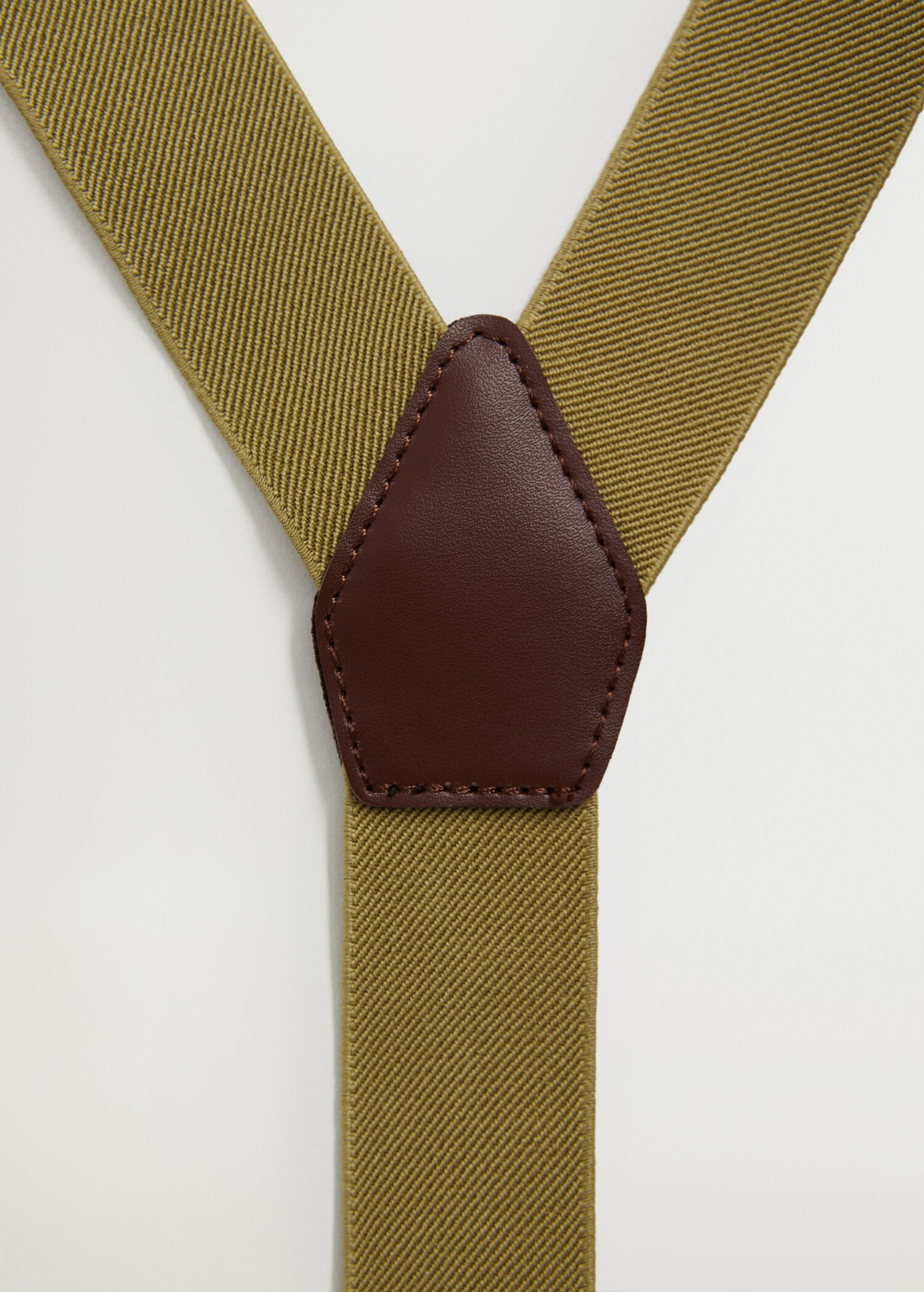 Adjustable leather-blend braces - Details of the article 3