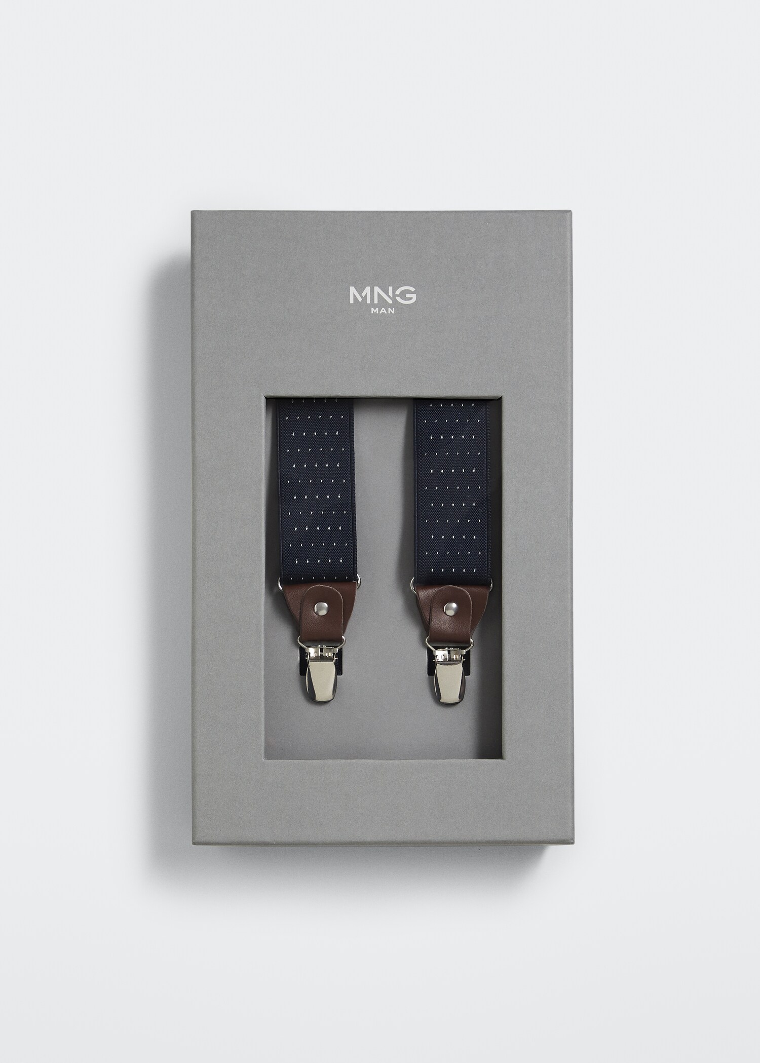 Adjustable leather-blend braces - Medium plane